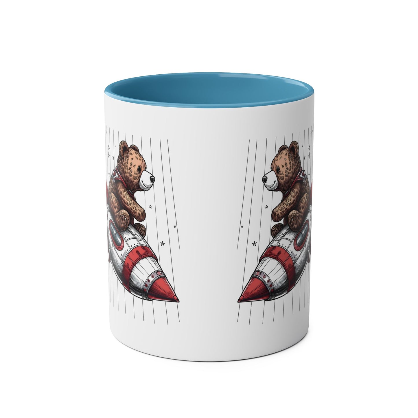 Rocket Bear Mug Style 3 - Adventure Coffee Cup for Space Lovers & Dreamers