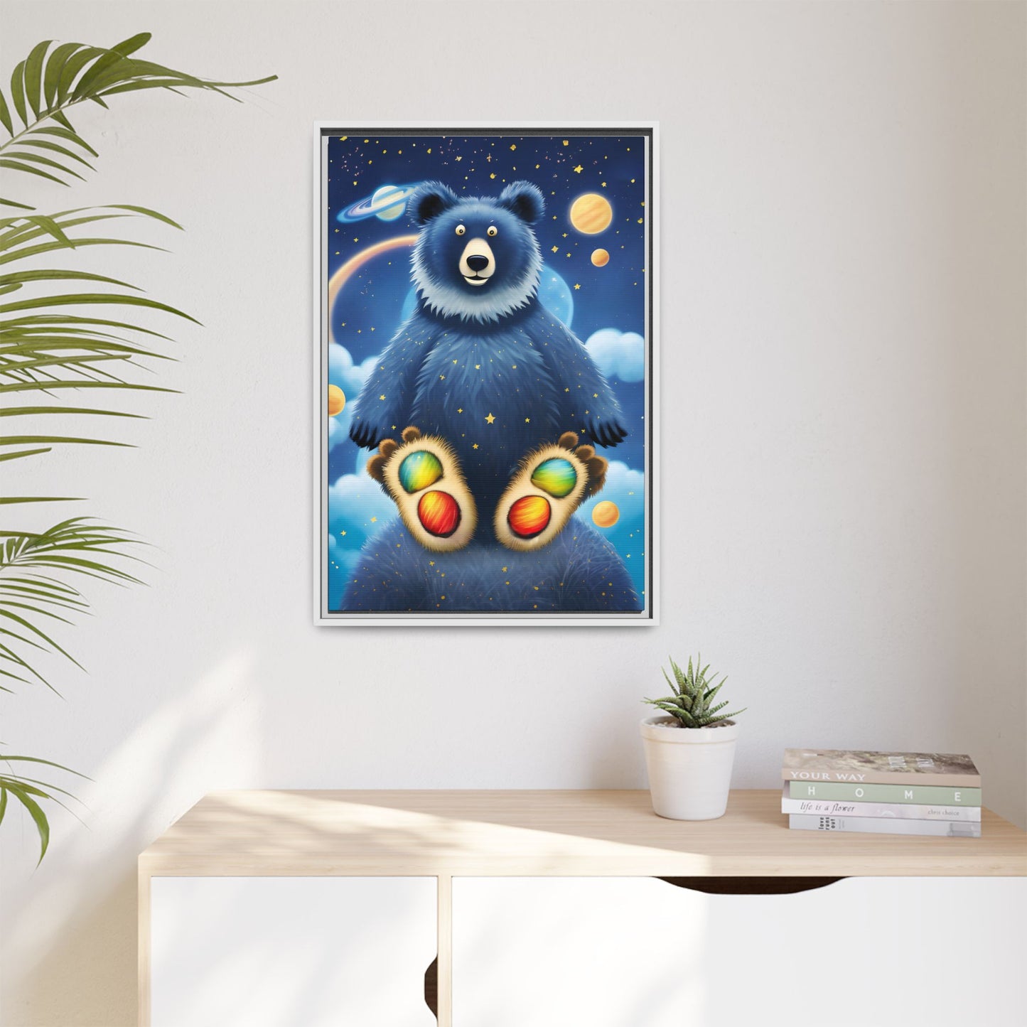 'Cosmic Pawprints' by Andrew McCarter - Canvas Art