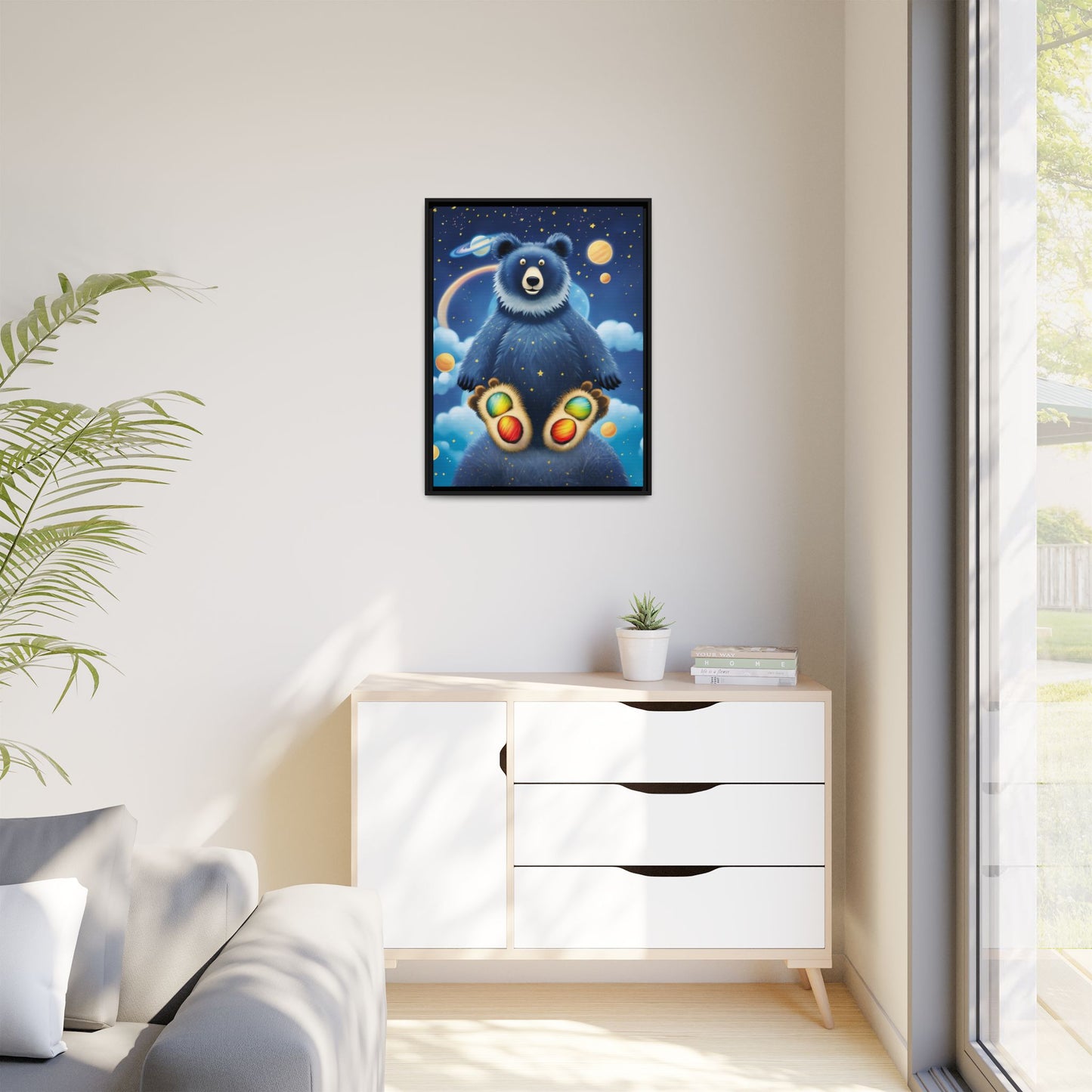 'Cosmic Pawprints' by Andrew McCarter - Canvas Art