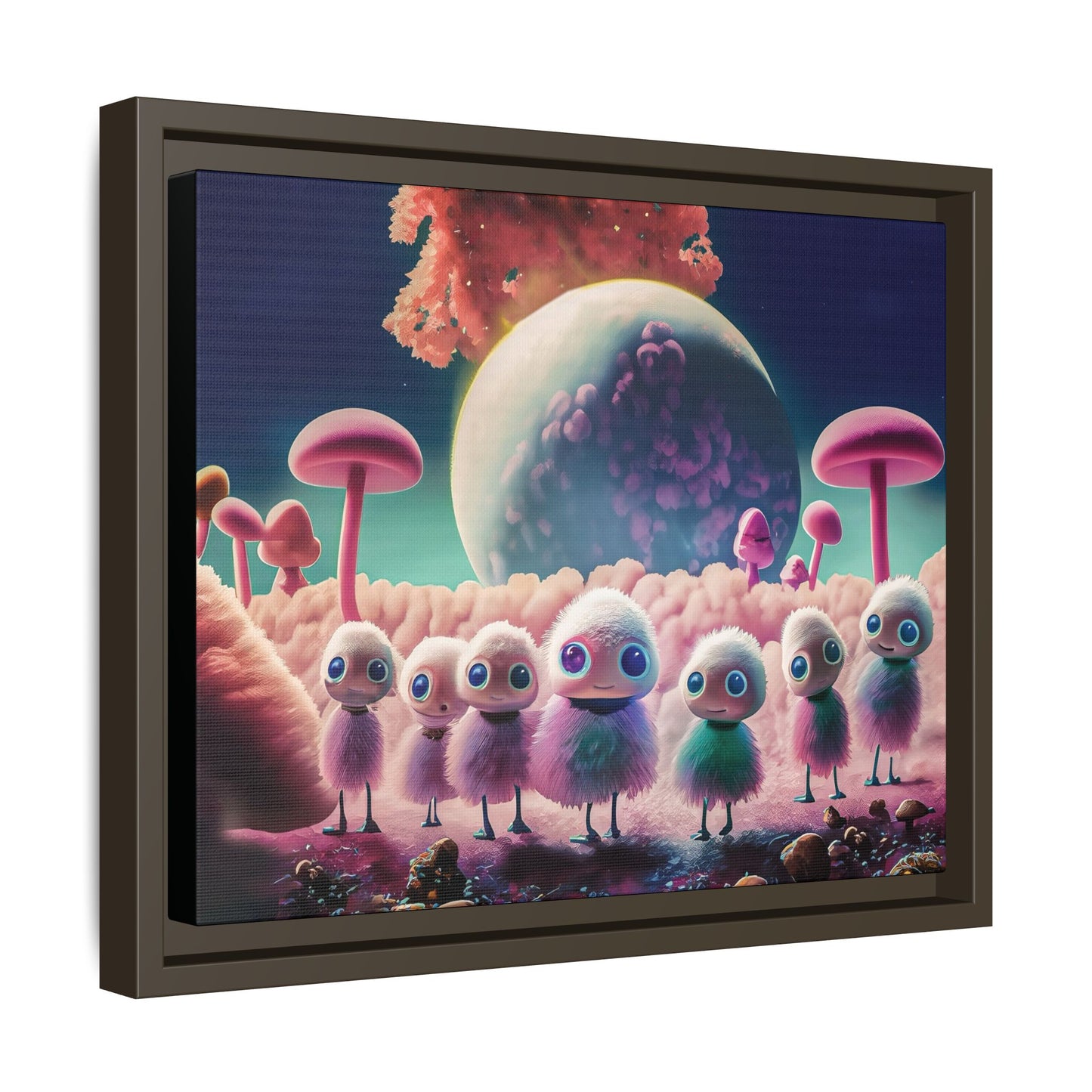 “"Keep smiling," whispered Axlar. "We can eat them later." – Fine Art Canvas Print By Andrew McCarter