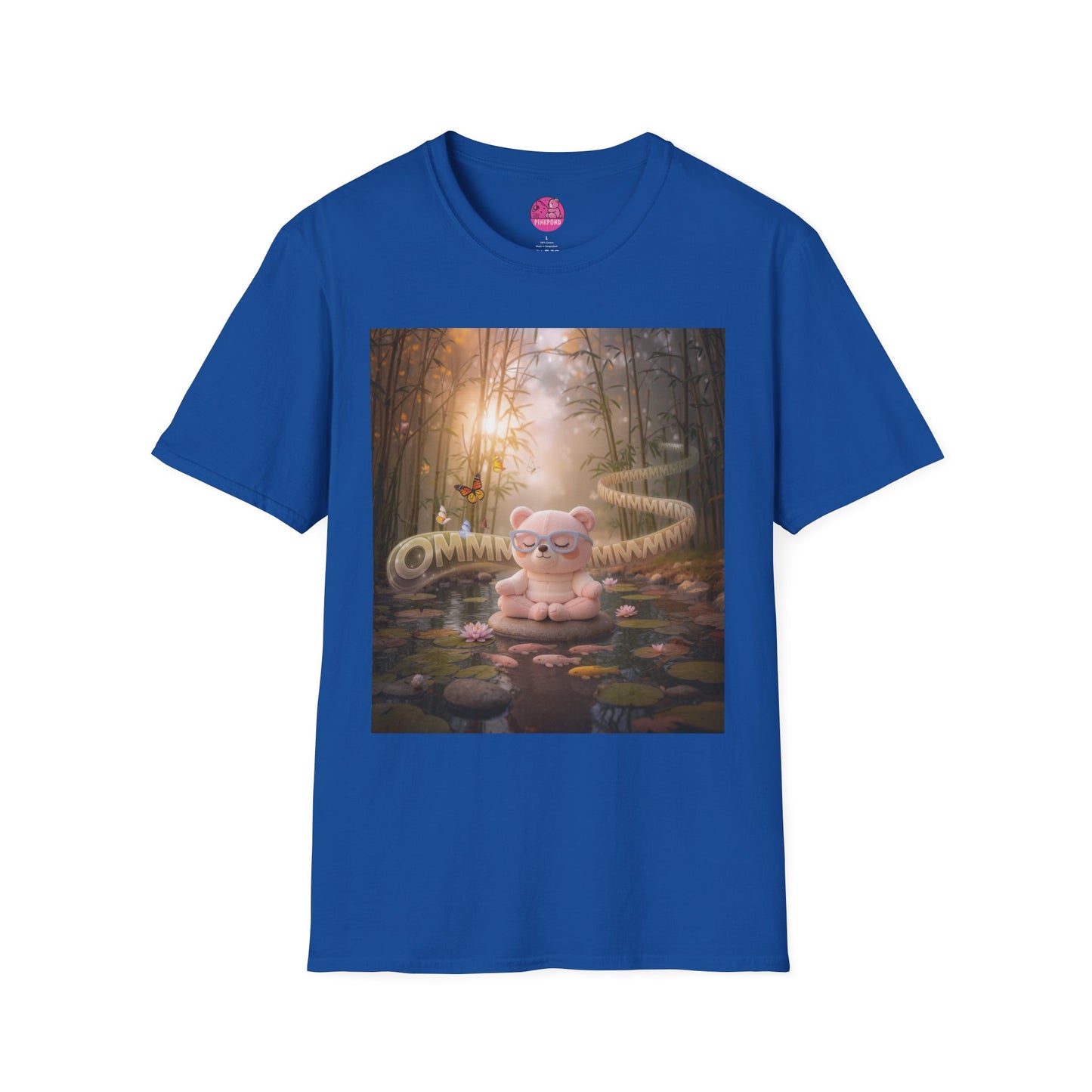 Meditating Bear Daylight Calm T-Shirt — "Find Your Calm" Design