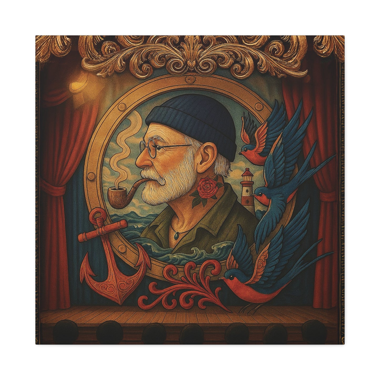 Canvas Wall Art - The Old Sailor’s Portrait