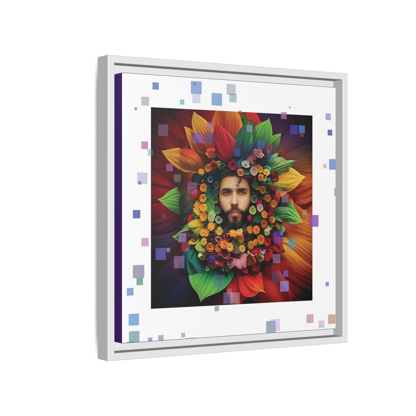 'Flourish: The Modern Green Man' canvas print By Andrew McCarter
