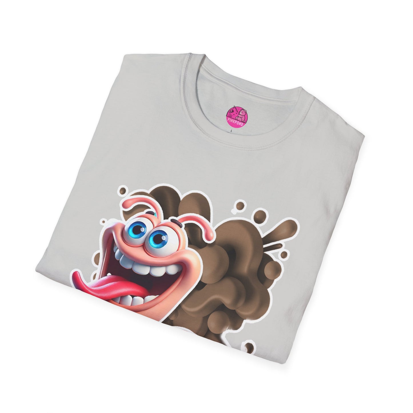Willy the Worm T-Shirt - Wiggly and Wacky Unisex Softstyle Tee with 3D Design