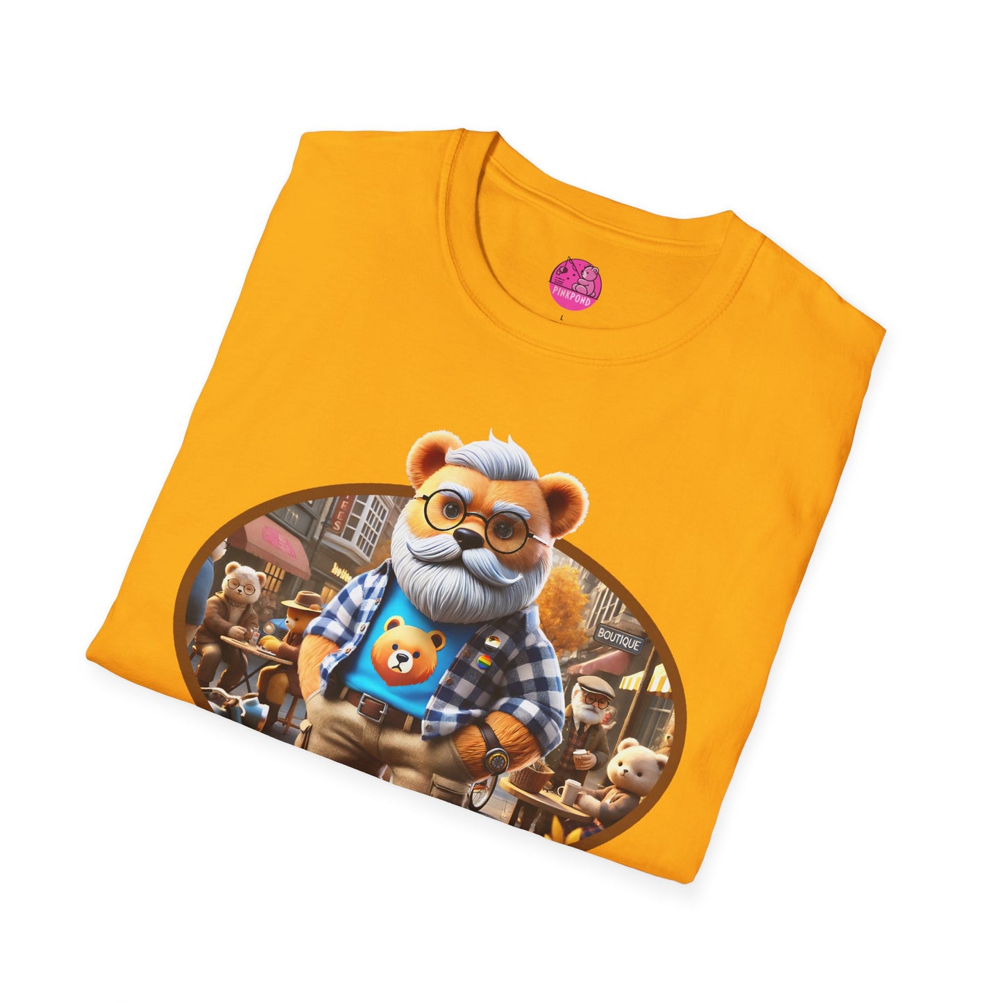 Big Bear T-Shirt - Bold, Comfortable Unisex Softstyle Tee with Playful Charm