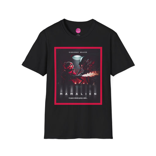 Red Alert Alien Parody Sci-Fi T-Shirt Featuring Sigourney Beaver