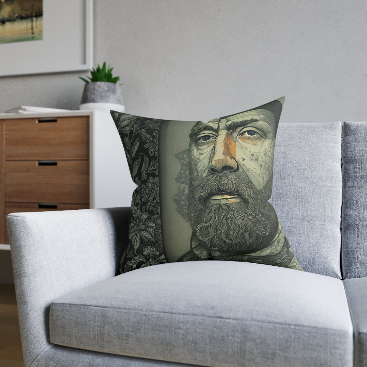 Fractured Peace Square Pillow