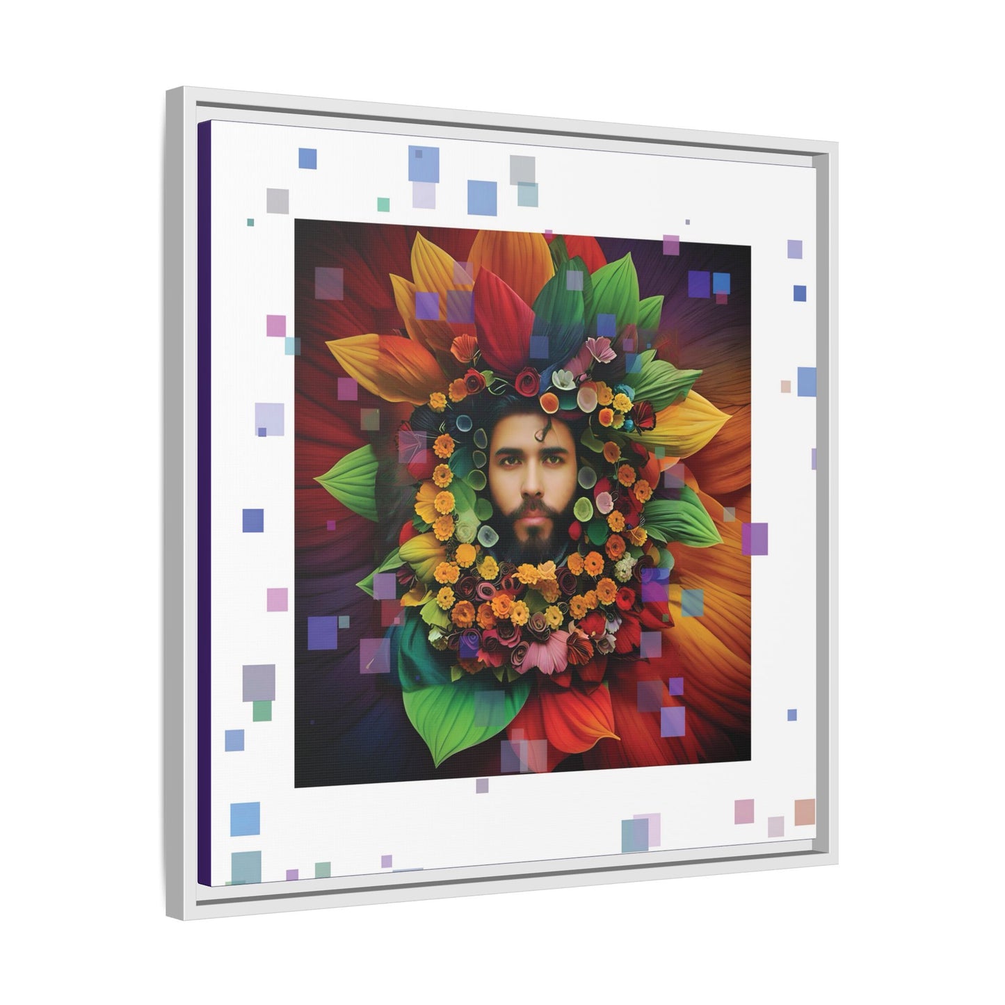 'Flourish: The Modern Green Man' canvas print By Andrew McCarter