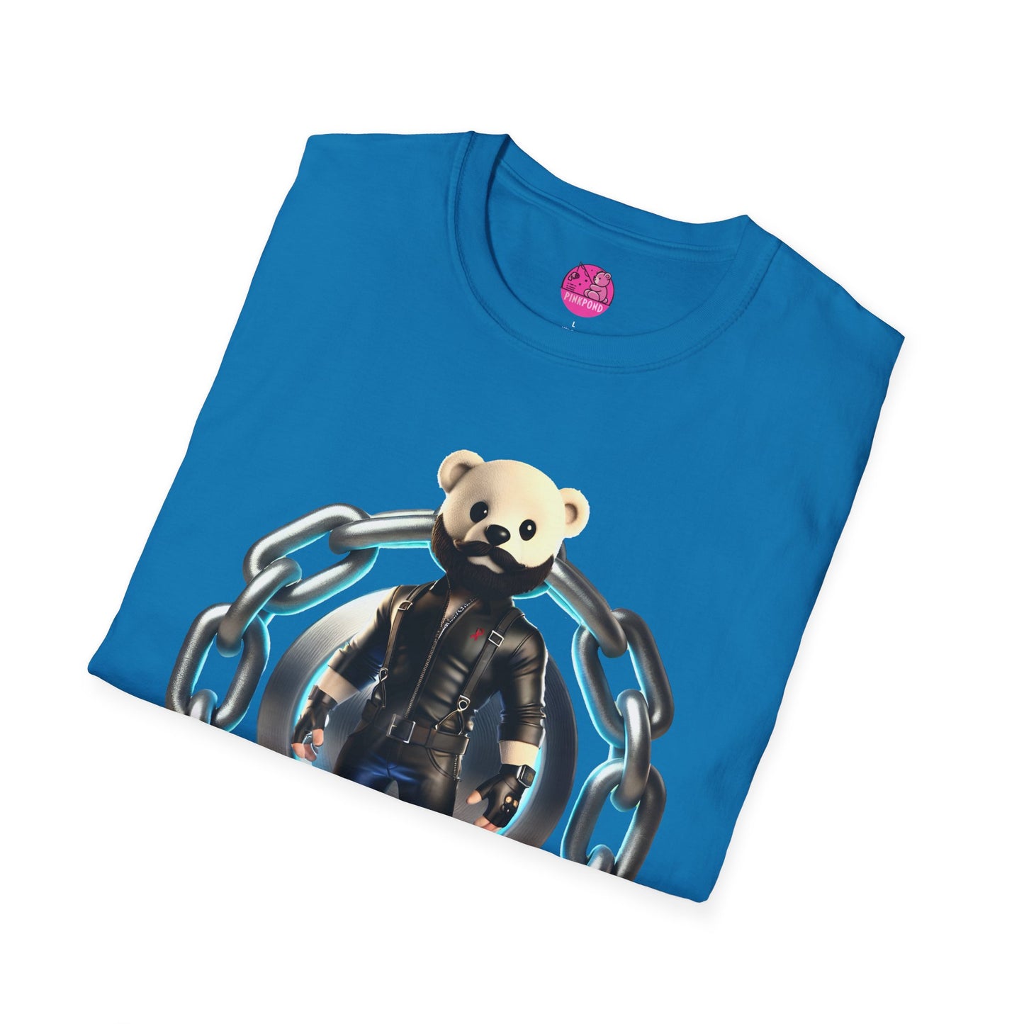 Hot Leather Cub Unisex Softstyle T-Shirt | Fierce and Fun Bear Tee with Leather-Clad Sass
