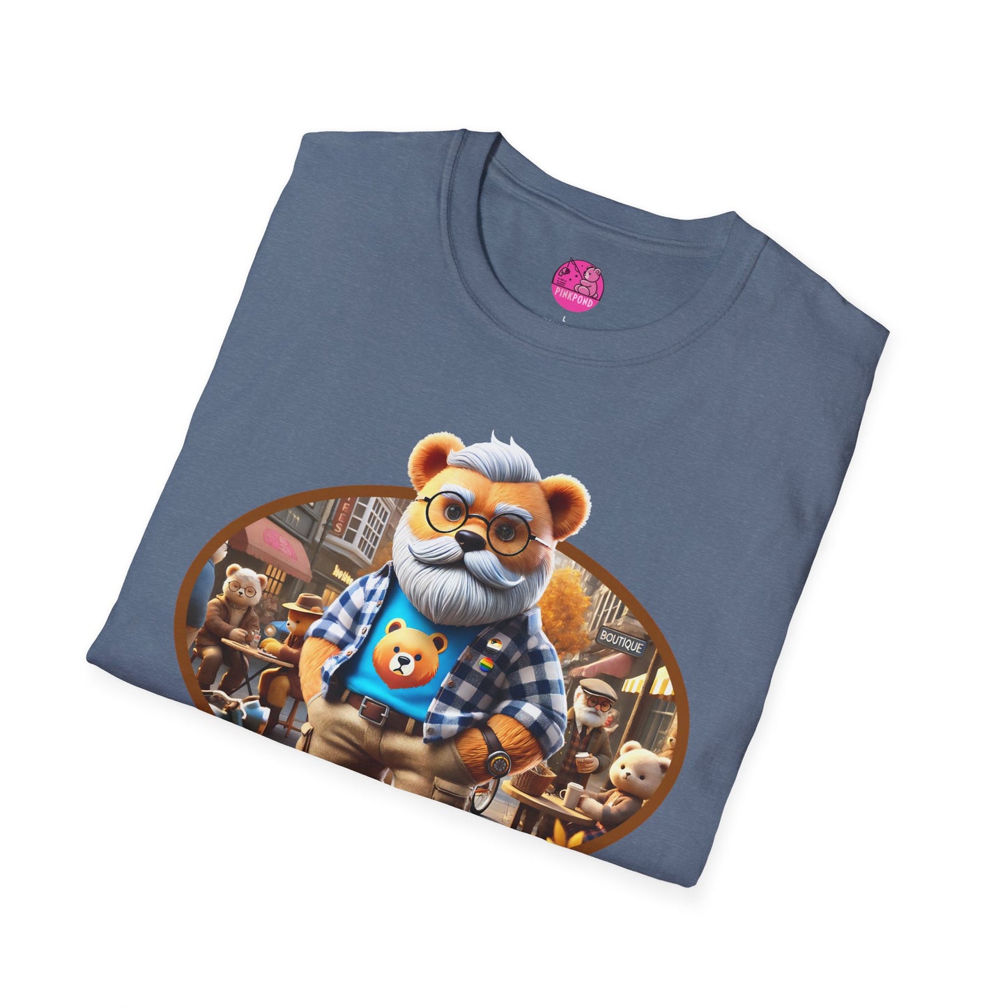 Big Bear T-Shirt - Bold, Comfortable Unisex Softstyle Tee with Playful Charm