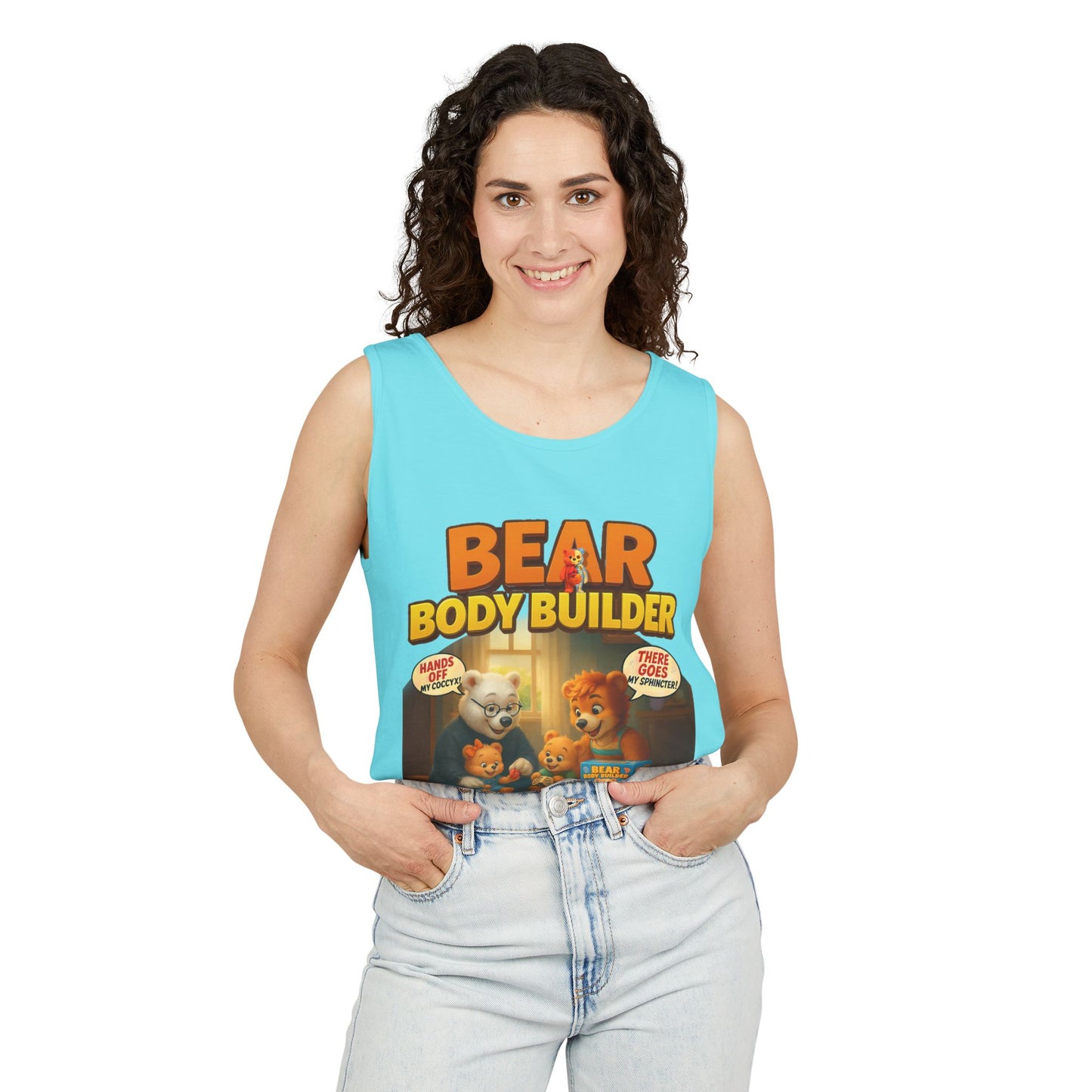 Bear Body Builder Parody Game Tank Top - Unisex