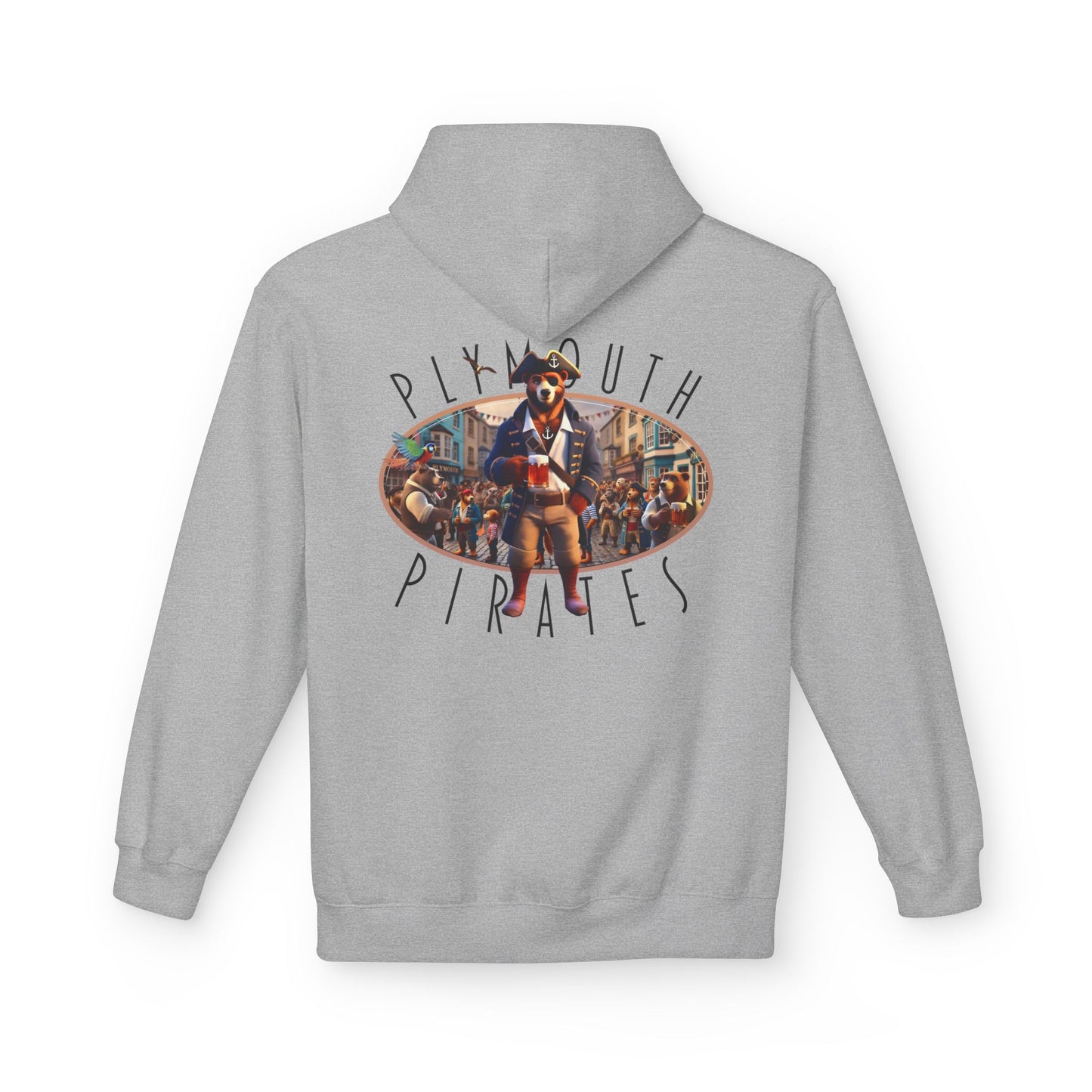 Plymouth Pirates Bear Hoodie