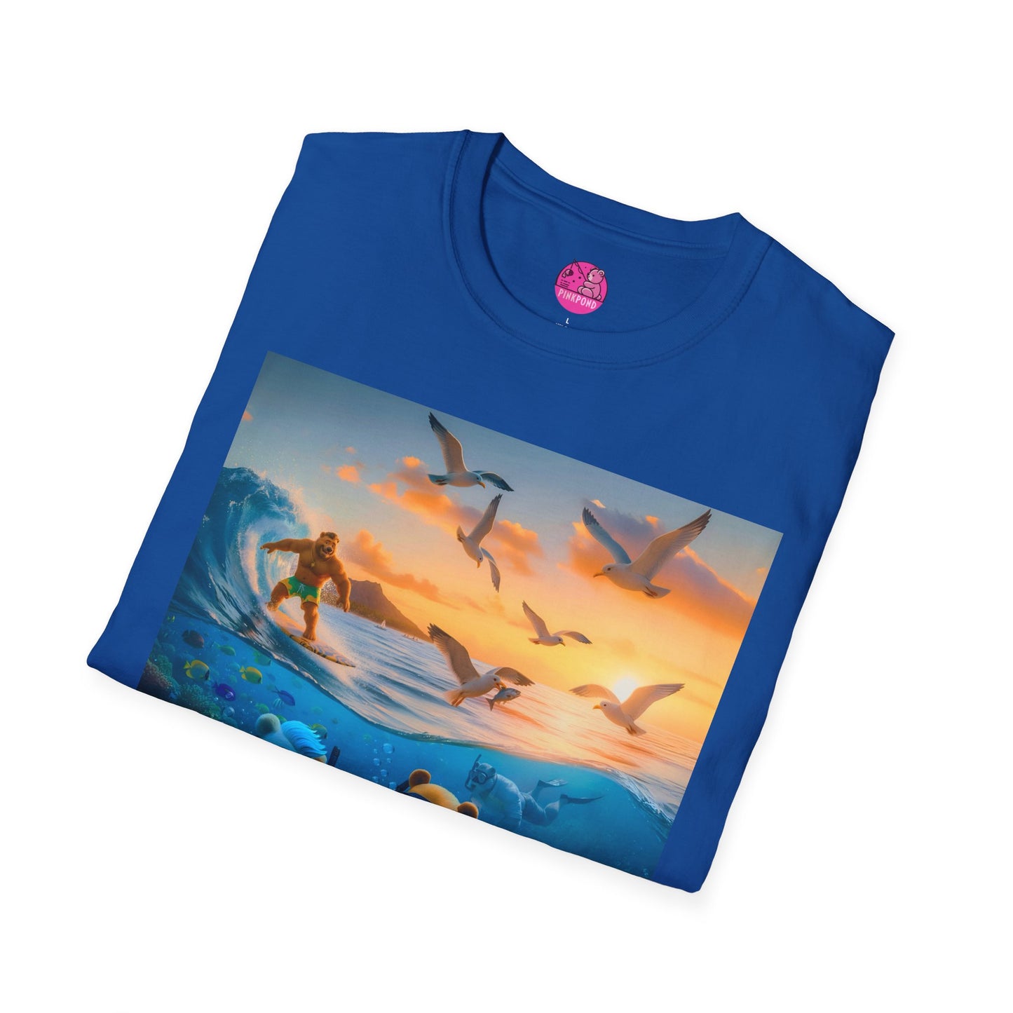 The Great Bearier Reef T-Shirt — PinkPond Snorkeling Bears Sunset Surf Tee