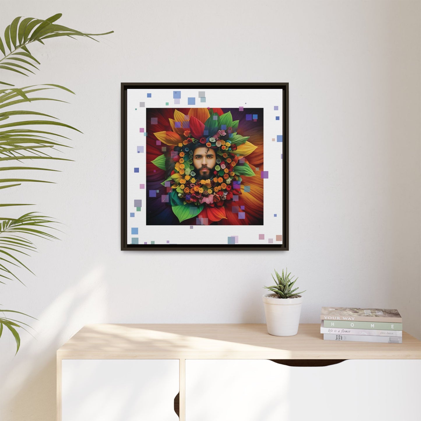 'Flourish: The Modern Green Man' canvas print By Andrew McCarter