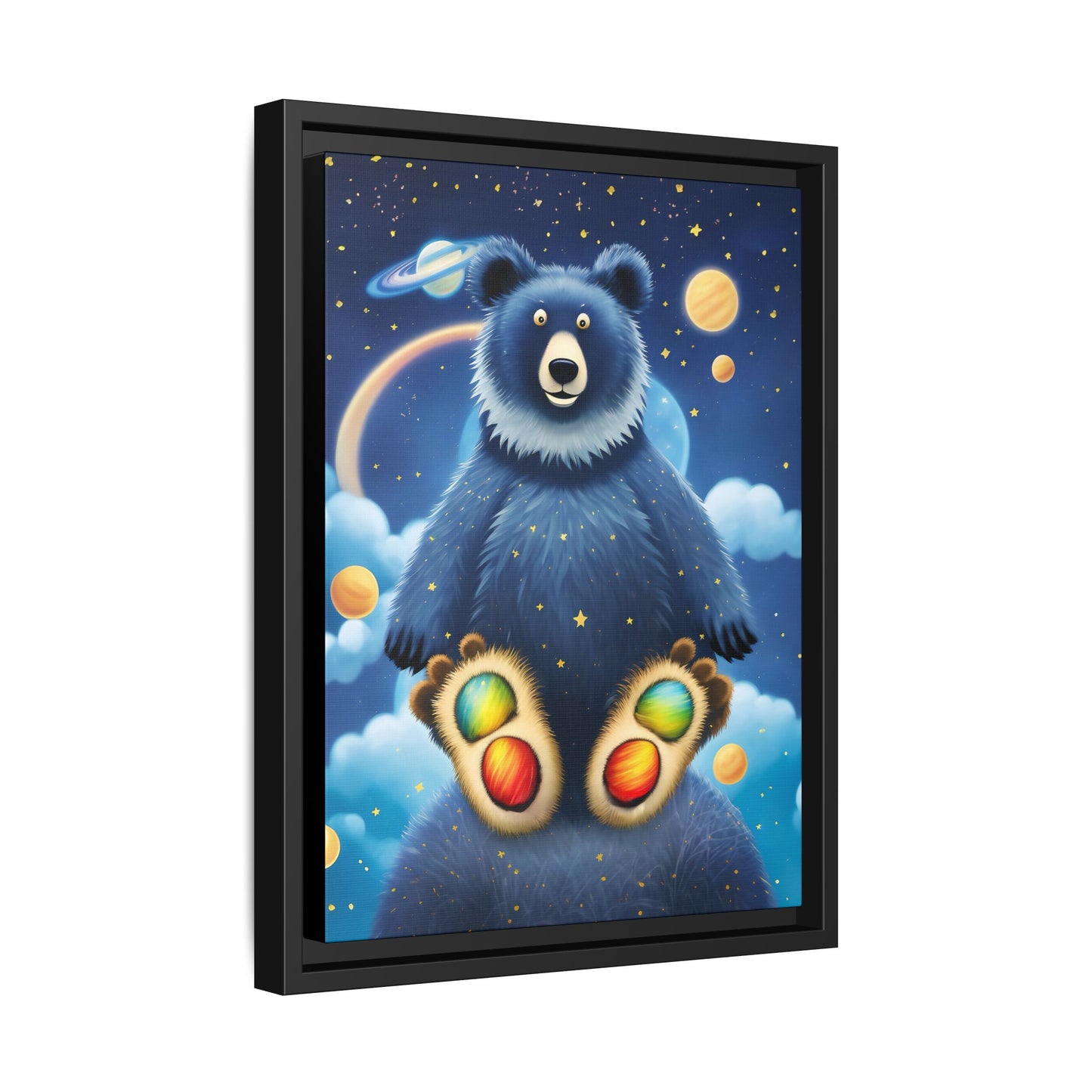 'Cosmic Pawprints' by Andrew McCarter - Canvas Art