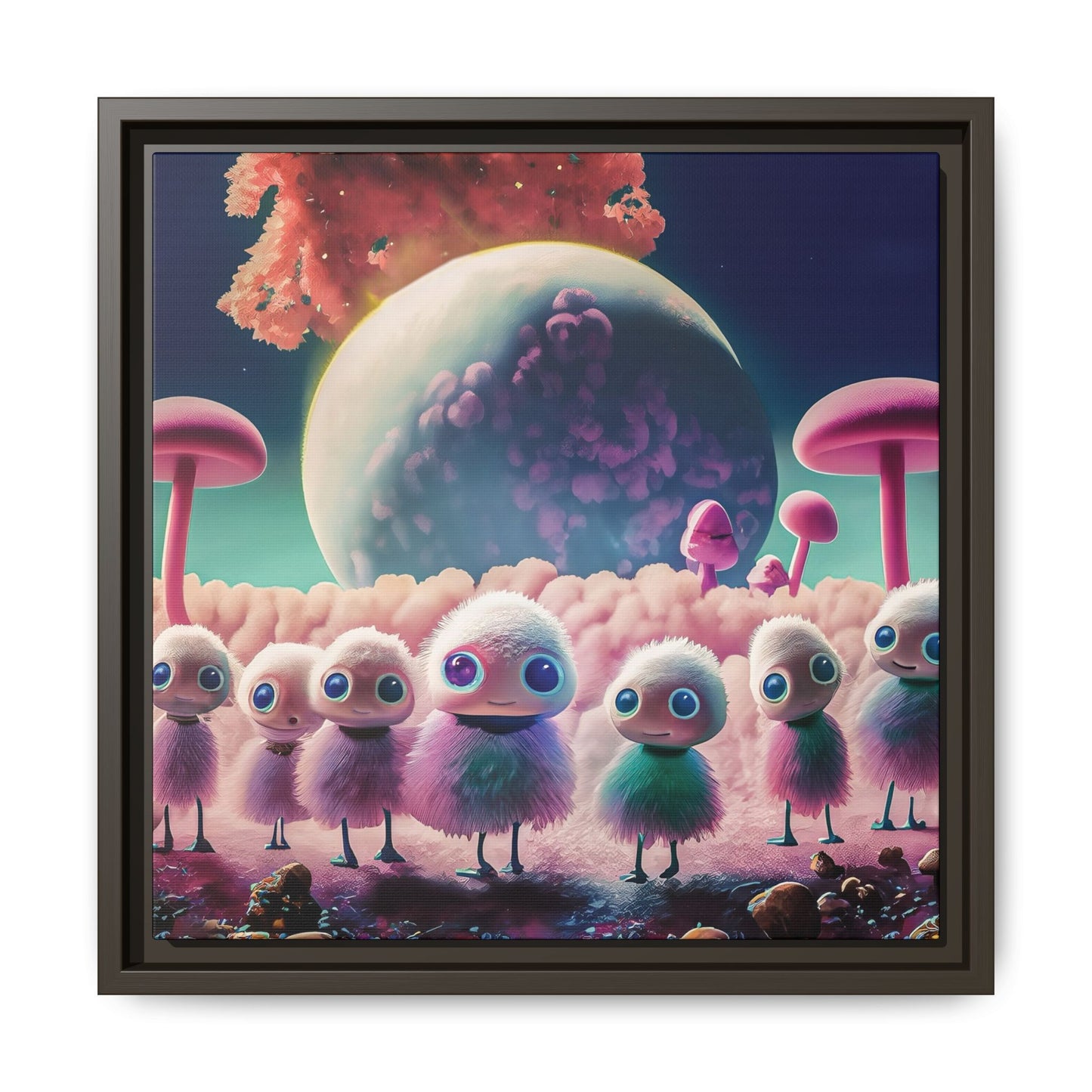 “"Keep smiling," whispered Axlar. "We can eat them later." – Fine Art Canvas Print By Andrew McCarter