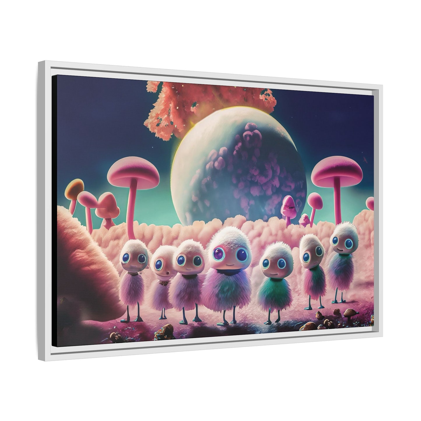 “"Keep smiling," whispered Axlar. "We can eat them later." – Fine Art Canvas Print By Andrew McCarter