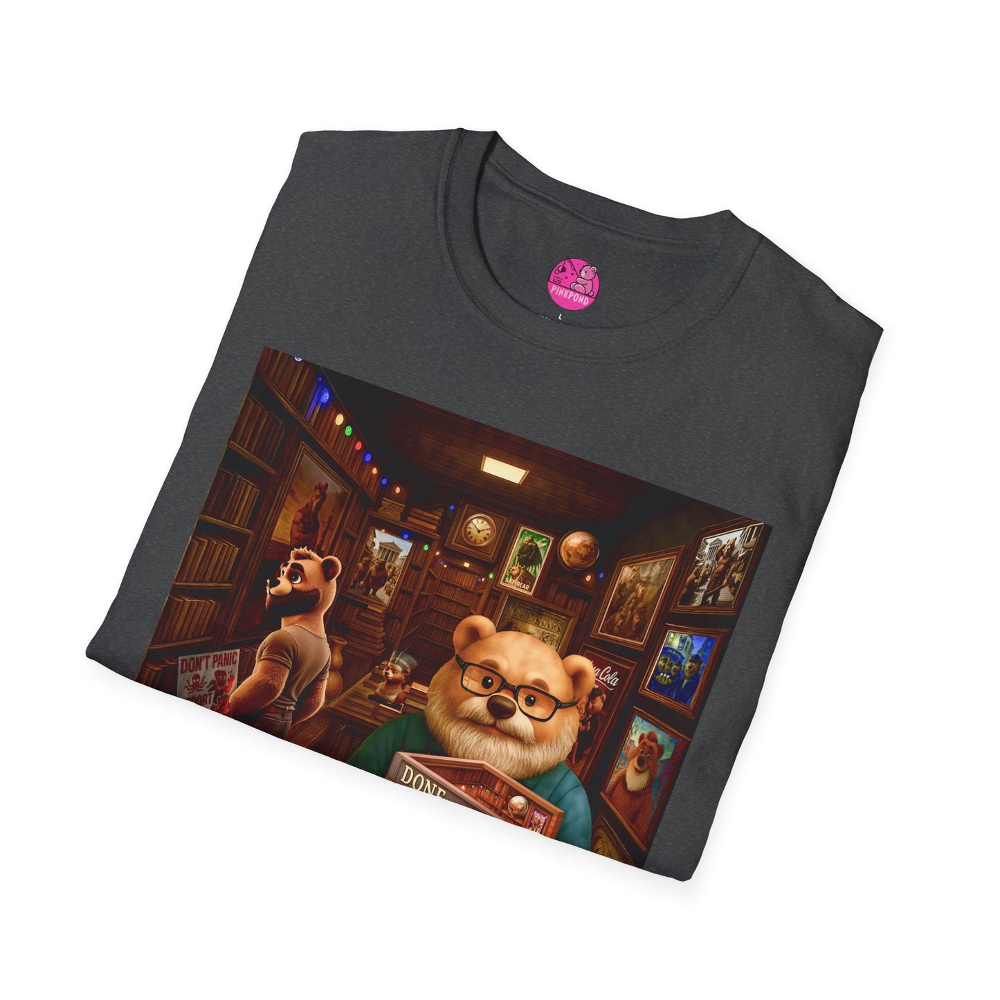 Vintage Bookstore Bear T-Shirt