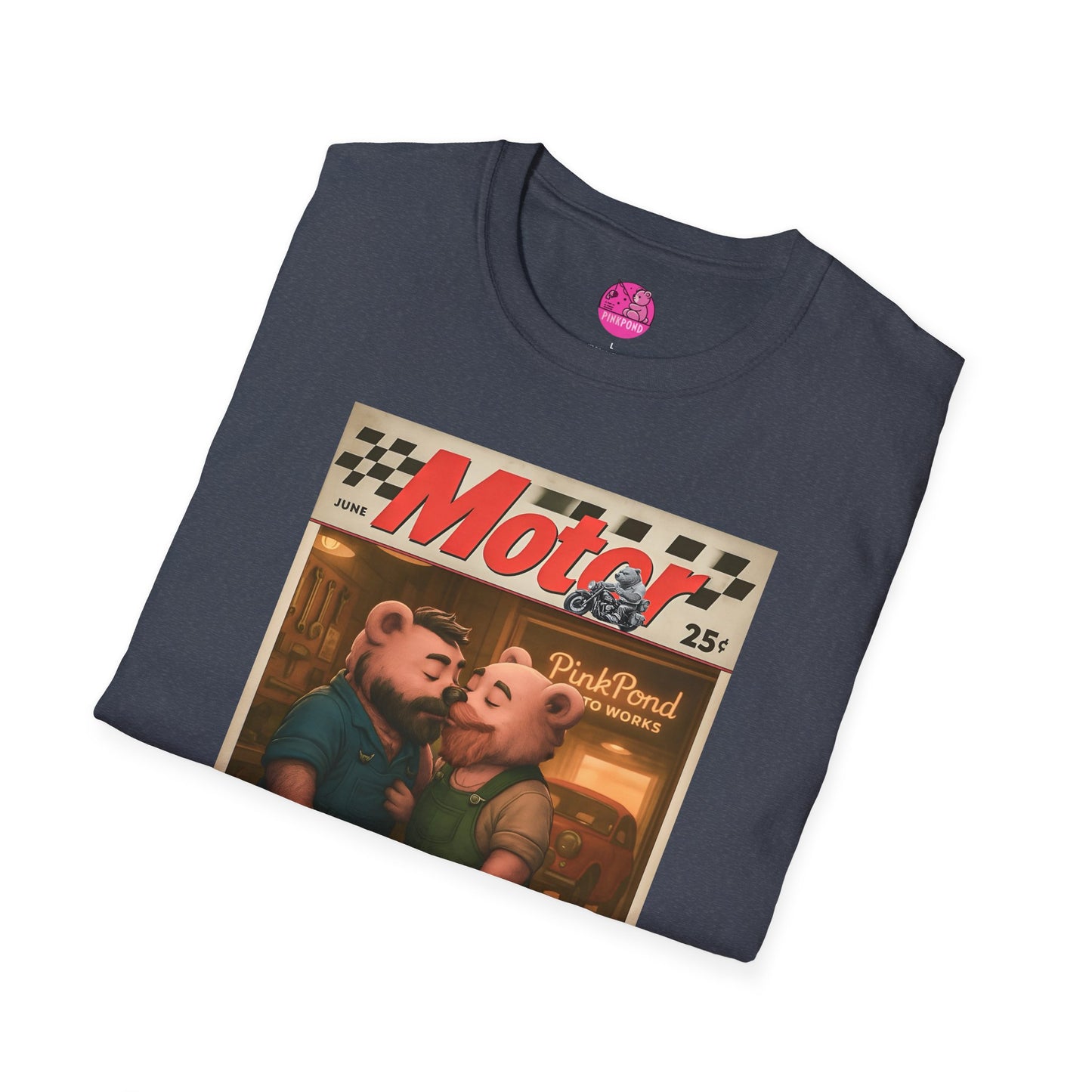 Bear Retro 1950s Motor Magazine T-Shirt