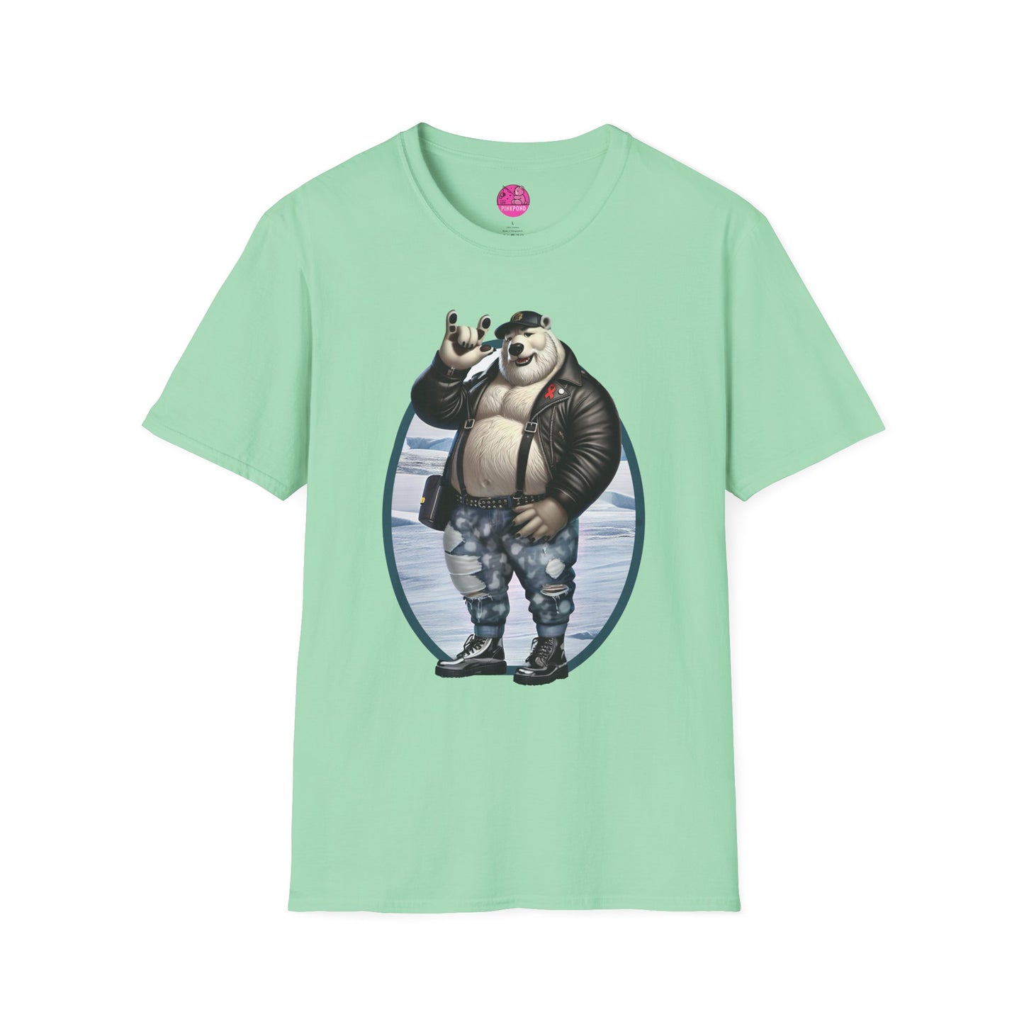 Artic Rebel Polar Bear Love Graphic Tee - ASL Love Sign