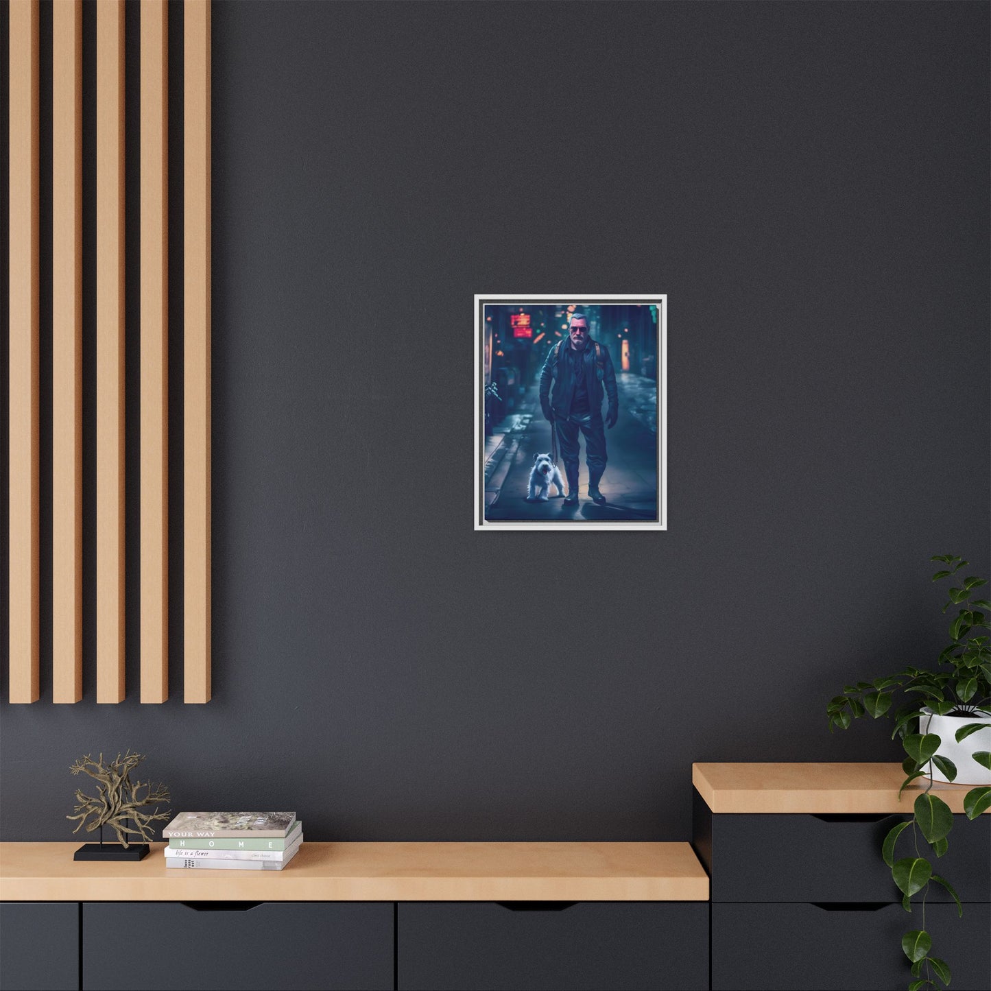 Canvas Print - Midnight Stroll by Andrew McCarter - Cyberpunk Urban Art