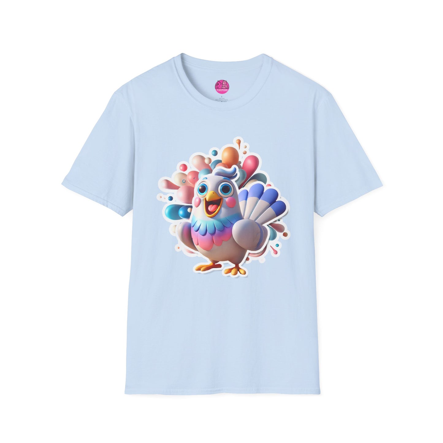 Simon the Pigeon T-Shirt – The Feathered Friend You Need - Unisex Softstyle Tee