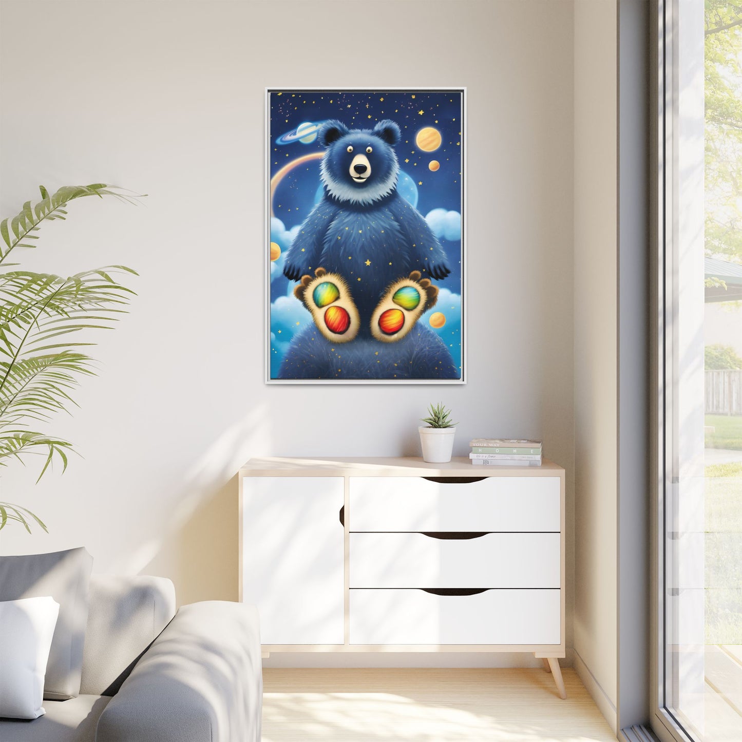 'Cosmic Pawprints' by Andrew McCarter - Canvas Art