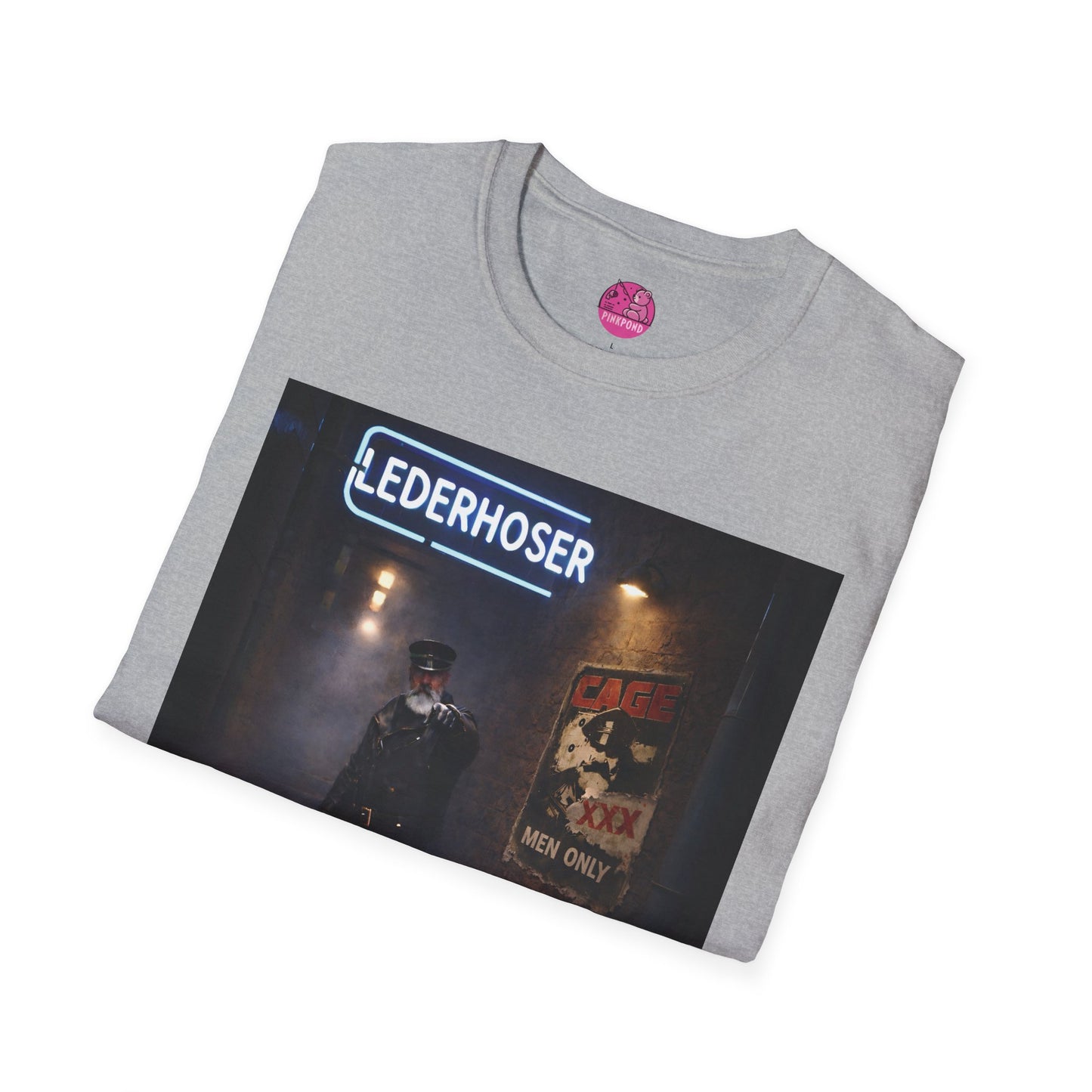 Oi, You Boy! Leather Man T-Shirt — Moody Urban Character Graphic Tee