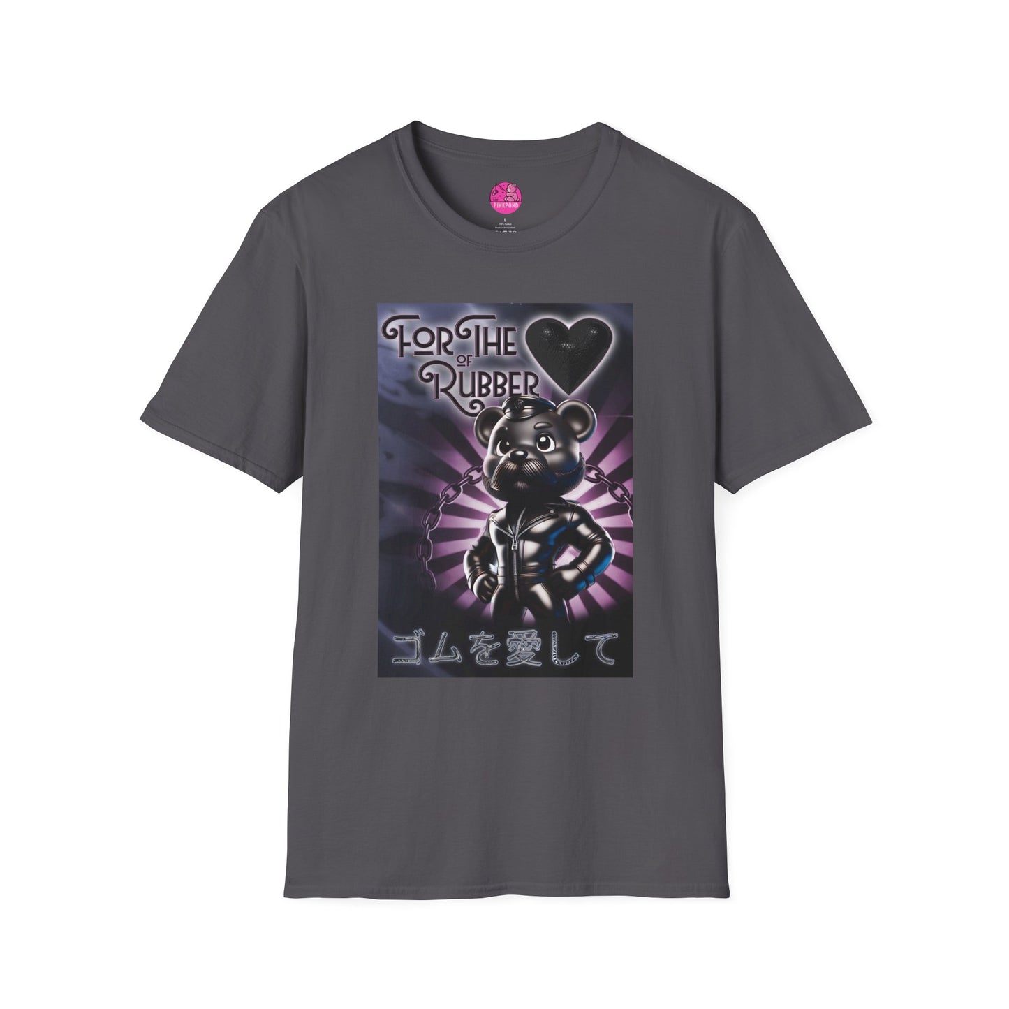 Rubber Bear” – Bold & Playful Tee 🖤🐻✨