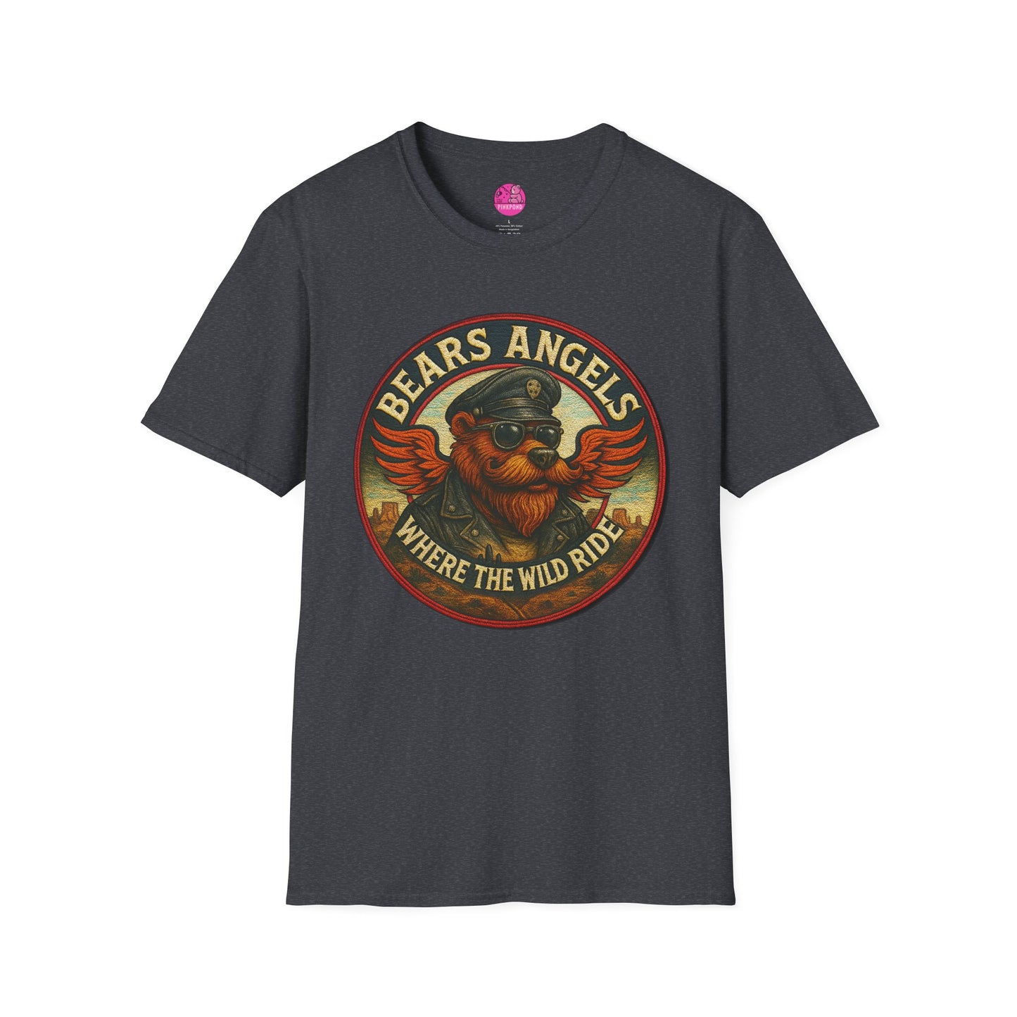 Biker Bears Angels Unisex T-Shirt - Where The Wild Ride Tee
