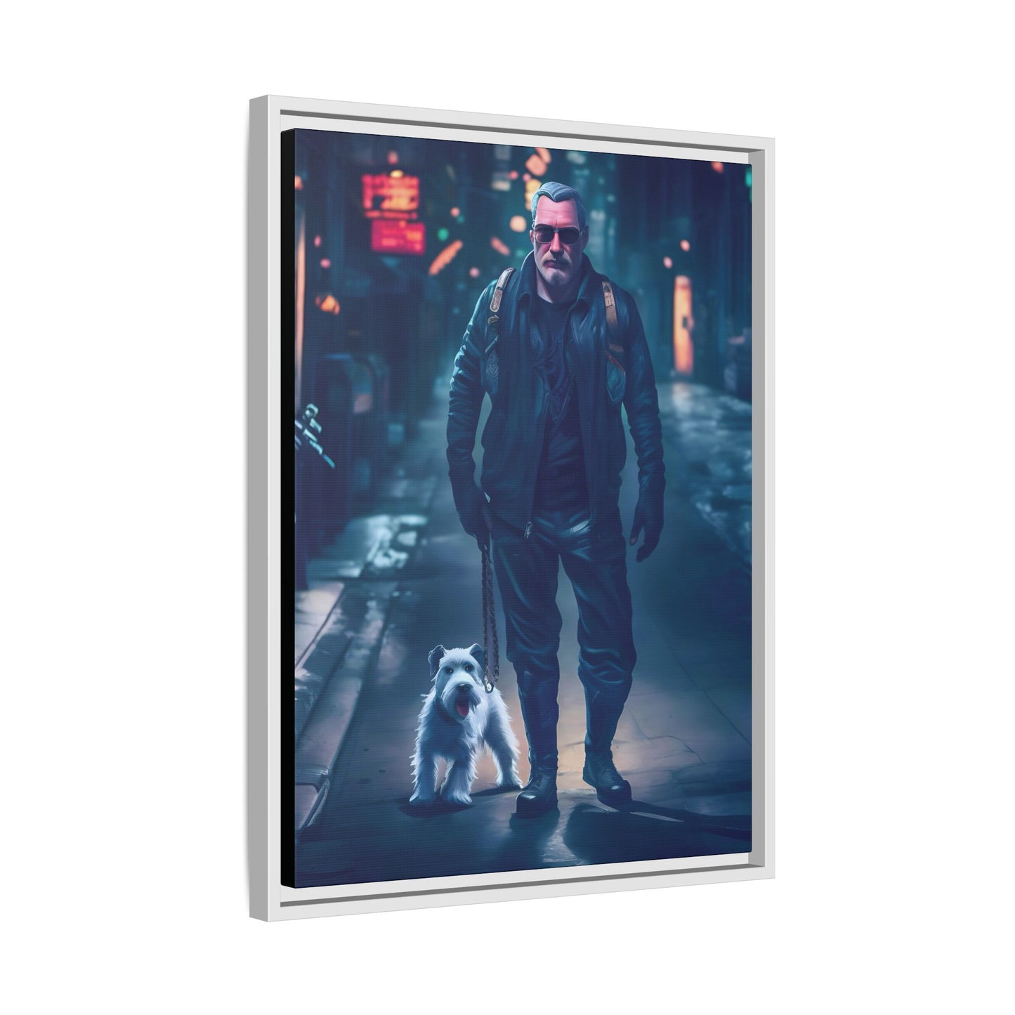Canvas Print - Midnight Stroll by Andrew McCarter - Cyberpunk Urban Art