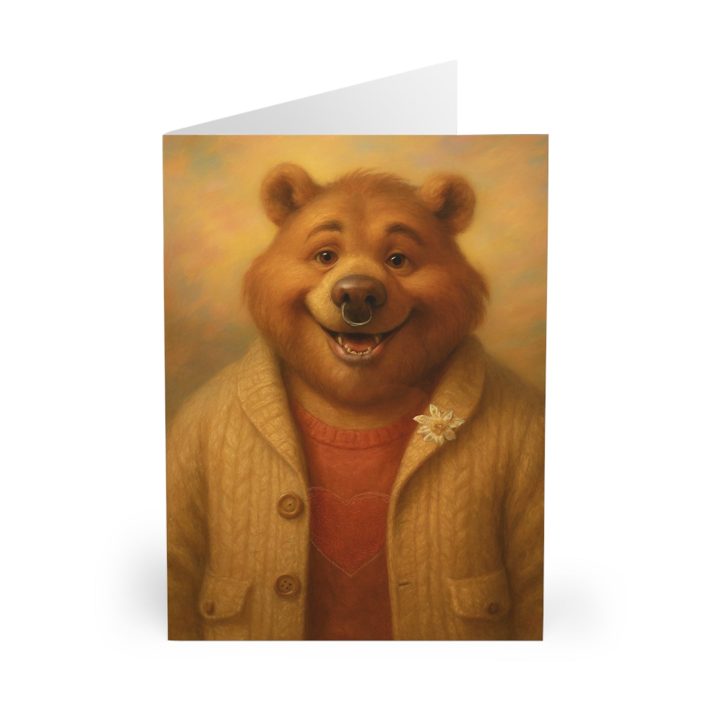 Whimsical Bear Greeting Cards - 5 Pack for Special Occasions