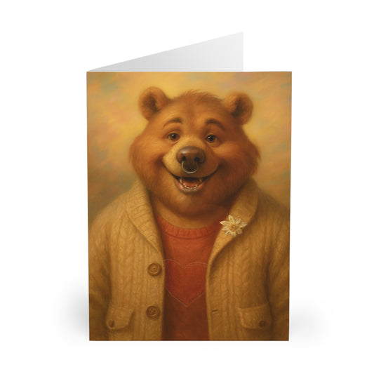 Whimsical Bear Greeting Cards - 5 Pack for Special Occasions