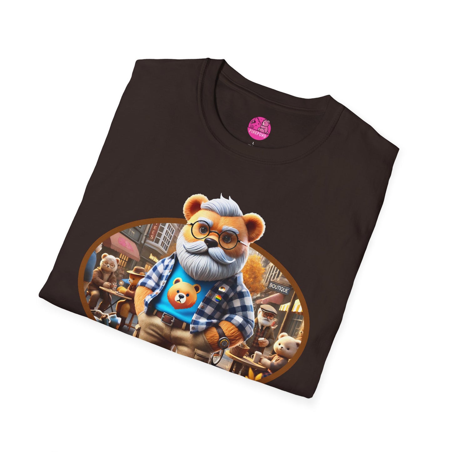 Big Bear T-Shirt - Bold, Comfortable Unisex Softstyle Tee with Playful Charm