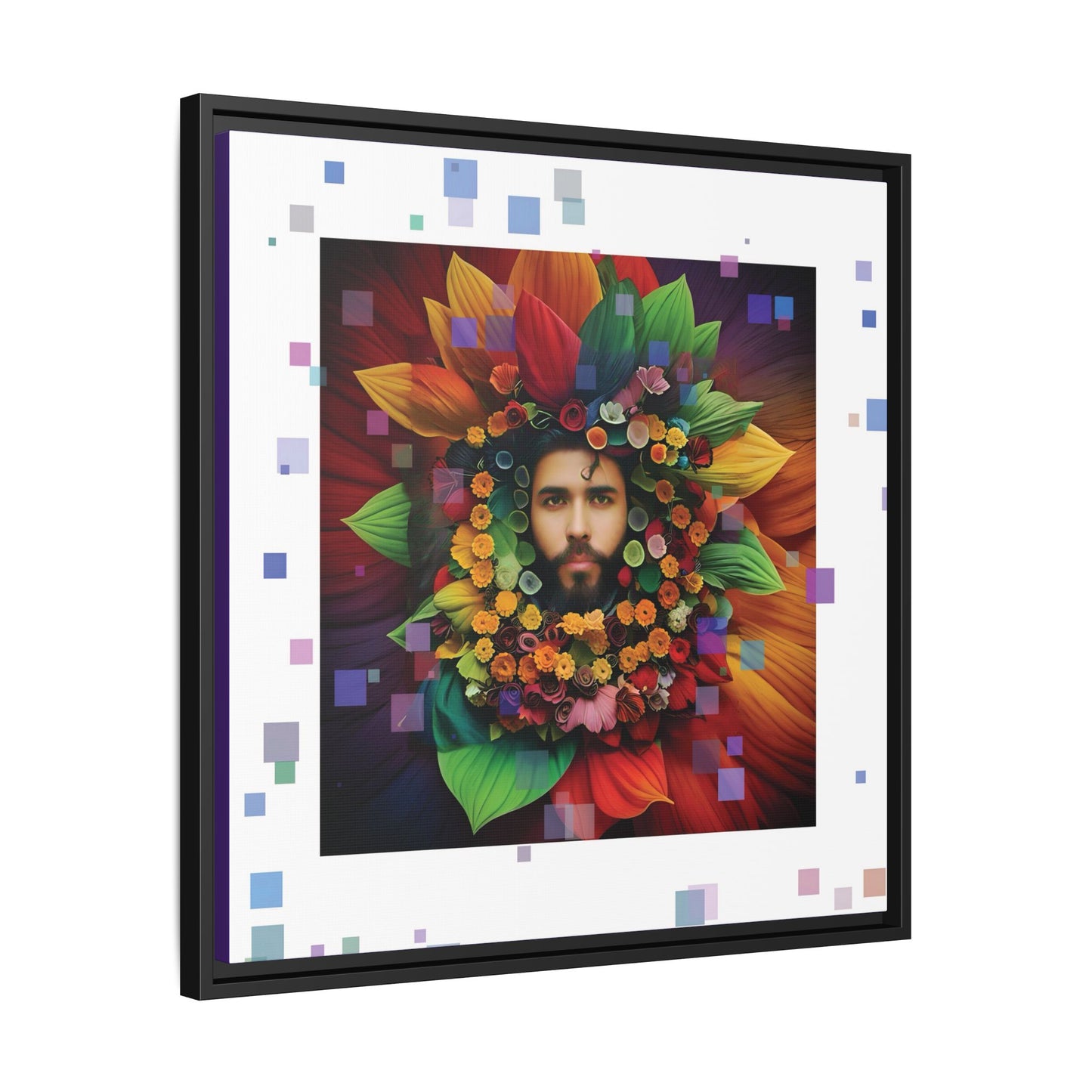 'Flourish: The Modern Green Man' canvas print By Andrew McCarter