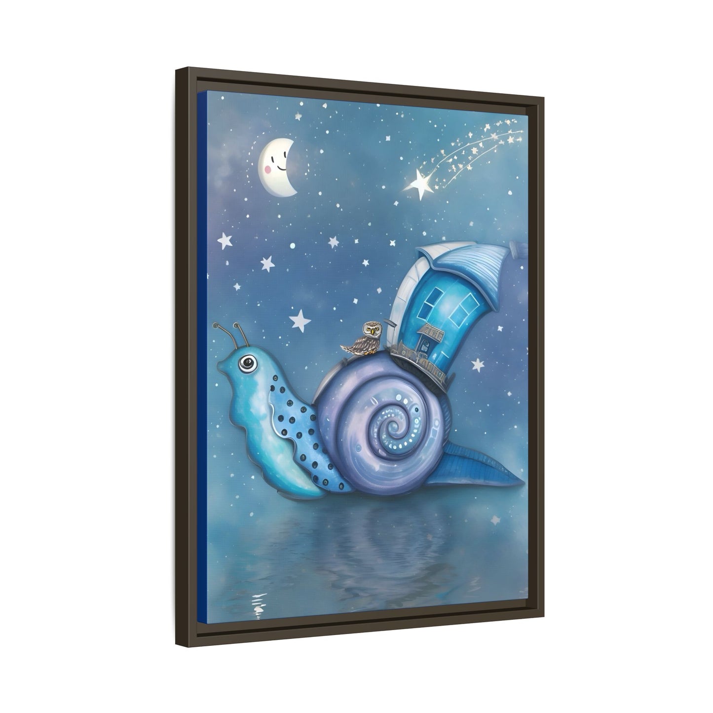 The Owl and the Snail Glided Upon a Sea of Stars by Andrew McCarter  - Canvas Print