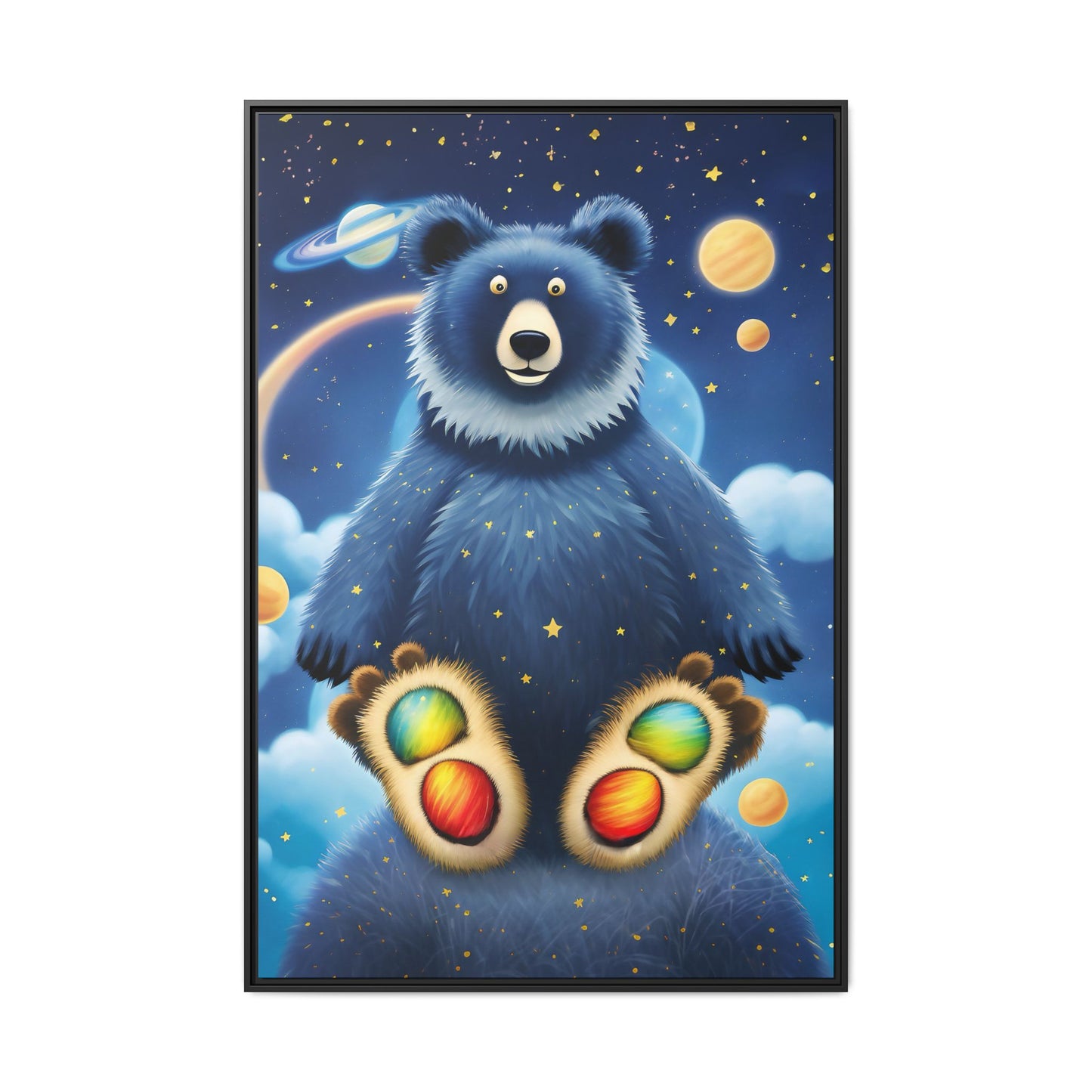 'Cosmic Pawprints' by Andrew McCarter - Canvas Art