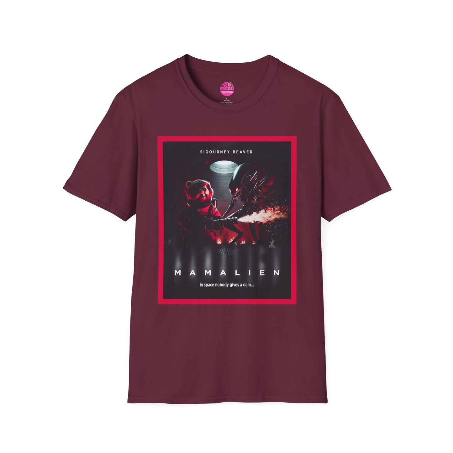 Red Alert Alien Parody Sci-Fi T-Shirt Featuring Sigourney Beaver
