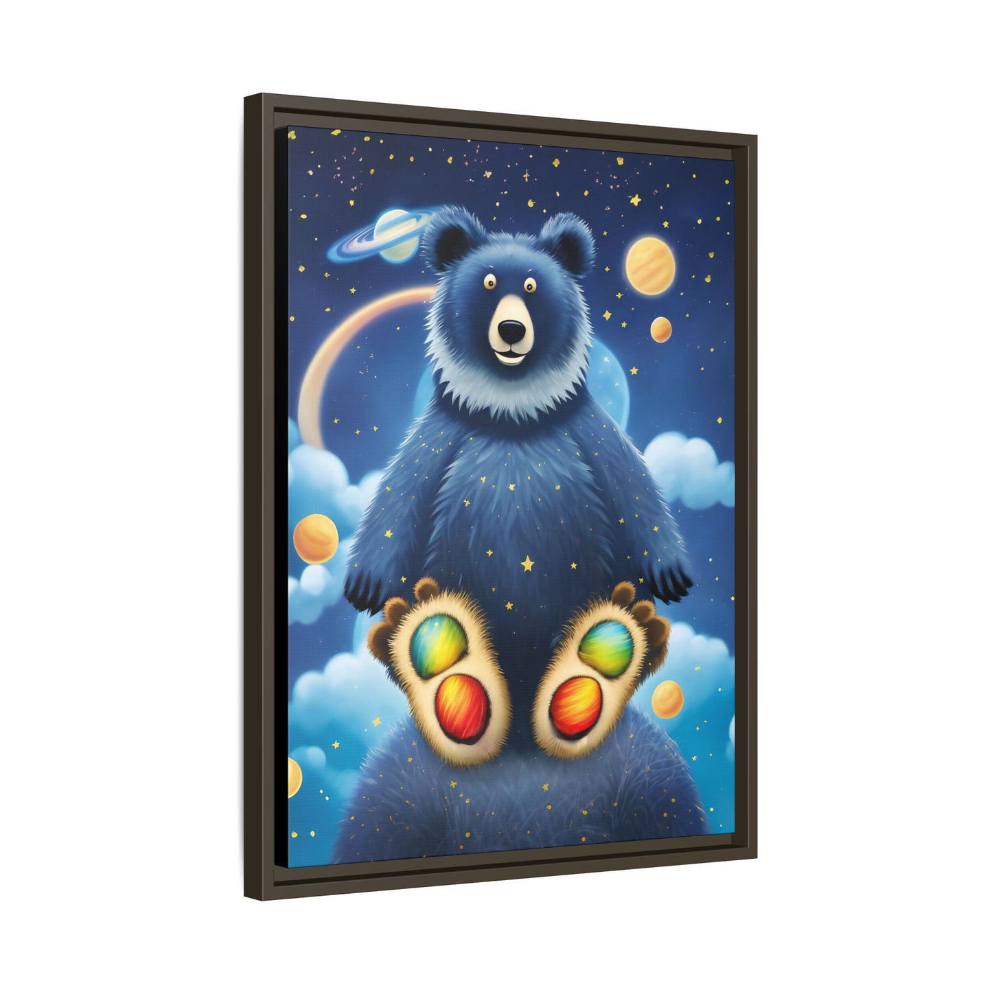 'Cosmic Pawprints' by Andrew McCarter - Canvas Art