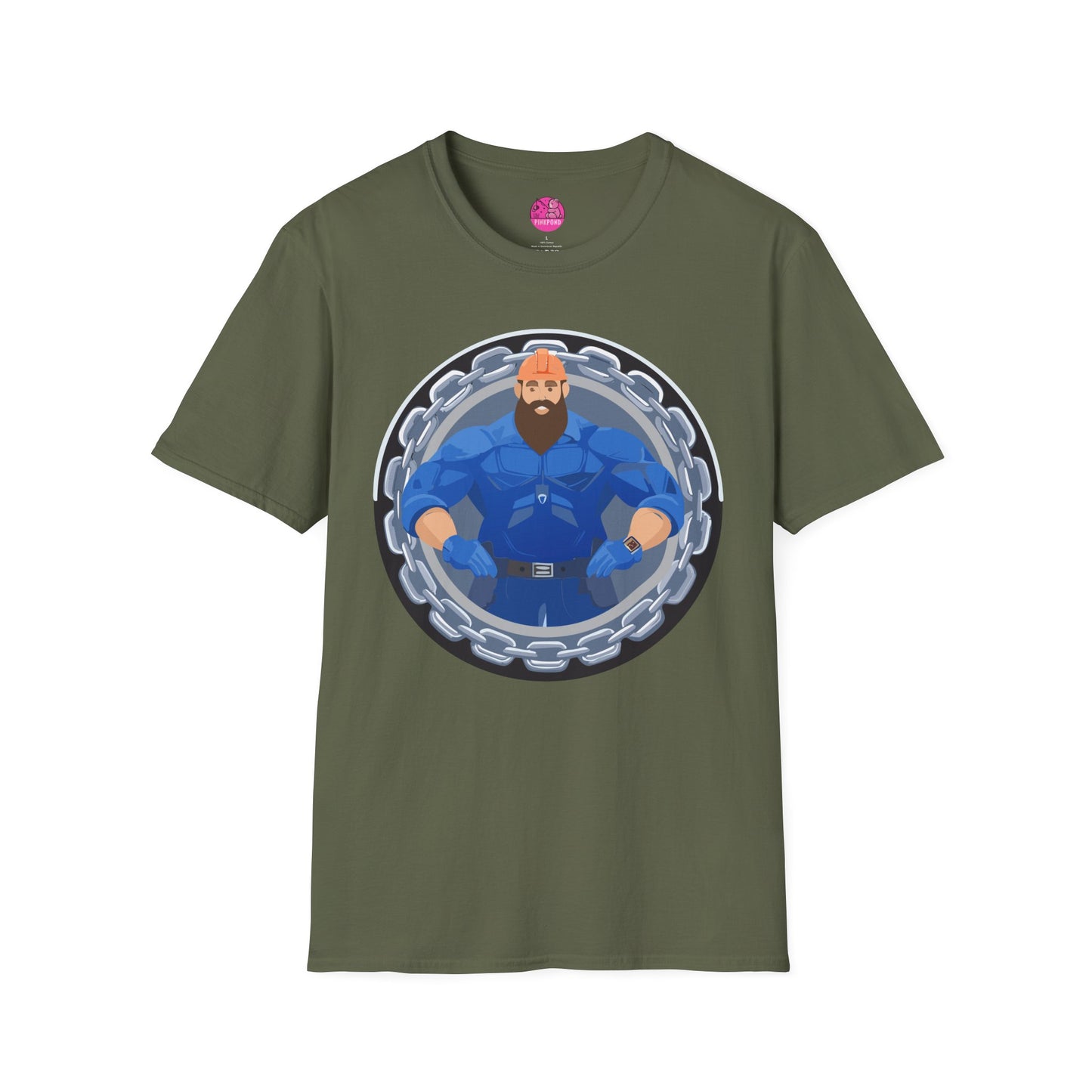 Construction Worker Bear  Graphic T-Shirt