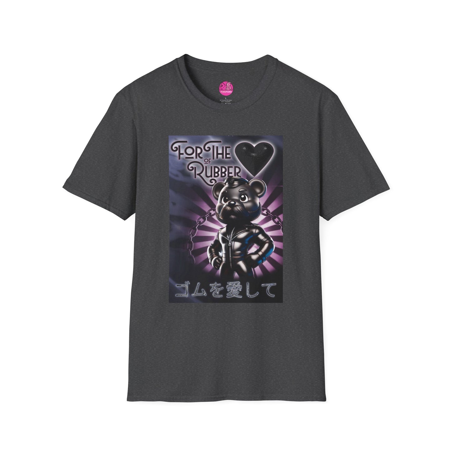 Rubber Bear” – Bold & Playful Tee 🖤🐻✨