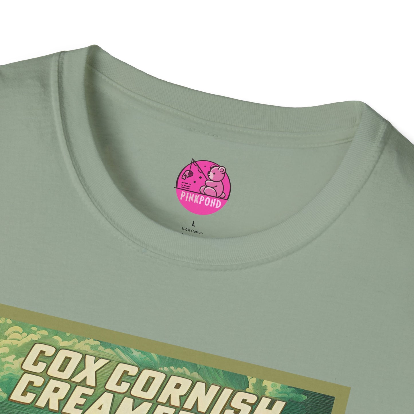 Saucy Vintage Ice Cream T-Shirt - Cox Cornish Creameries Design