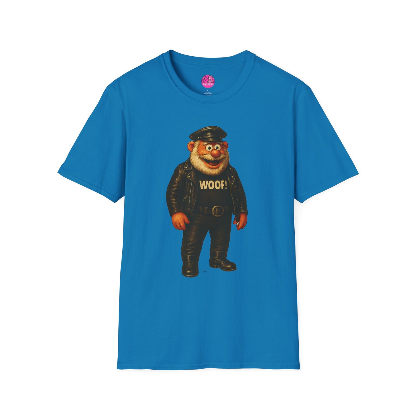 Unisex T-Shirt Leather Polar Bear Tee - WOOF Shirt Silver Beard Energy Pride Fashion