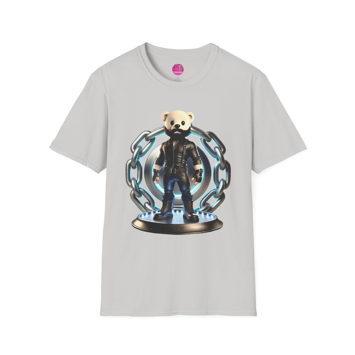 Hot Leather Cub Unisex Softstyle T-Shirt | Fierce and Fun Bear Tee with Leather-Clad Sass