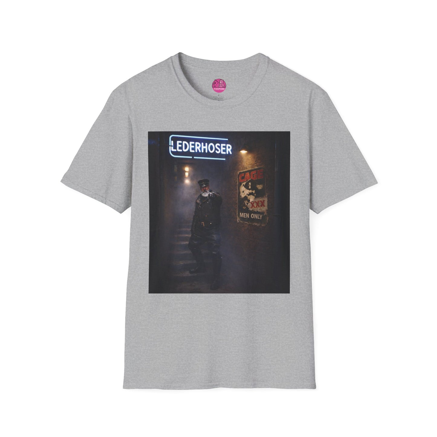 Oi, You Boy! Leather Man T-Shirt — Moody Urban Character Graphic Tee