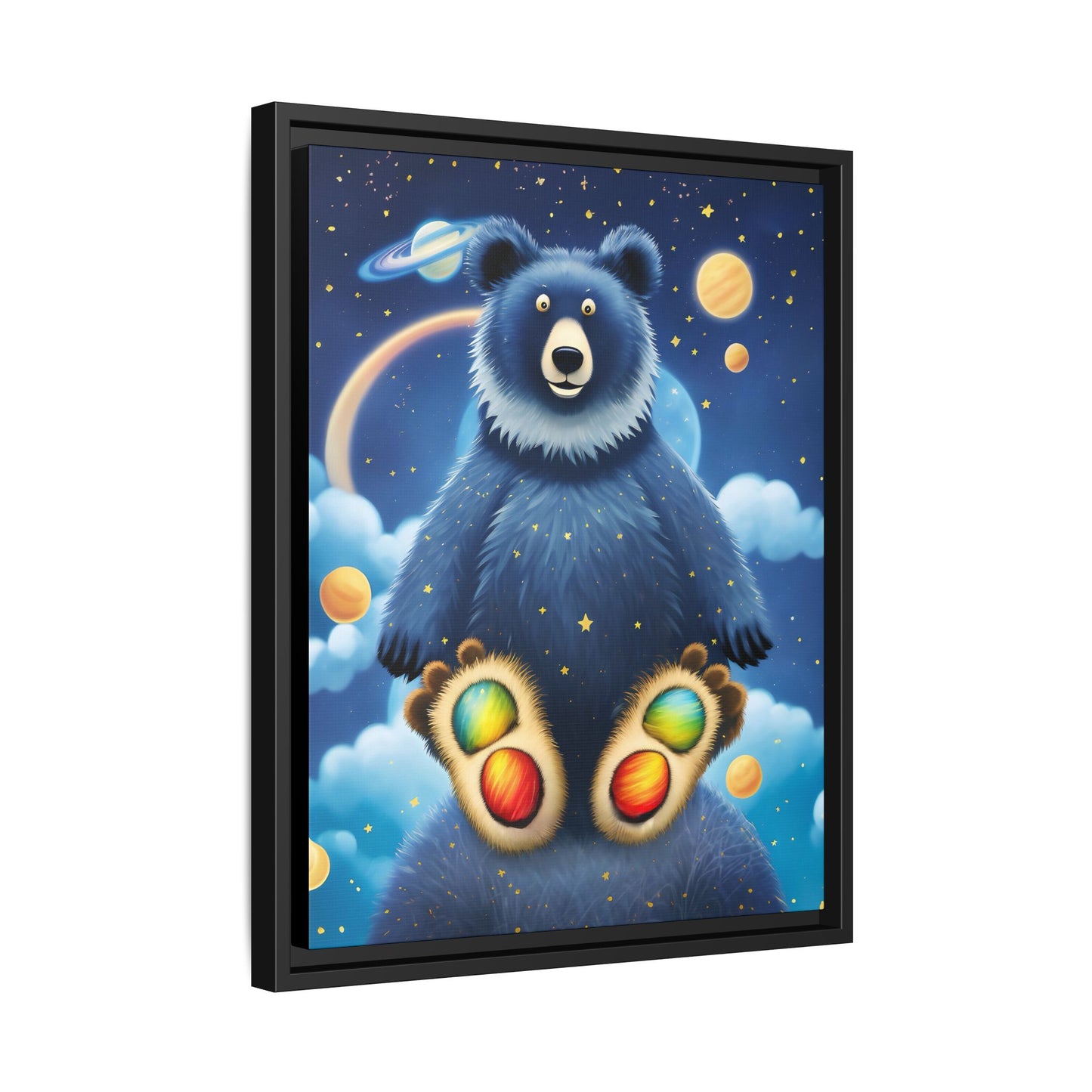 'Cosmic Pawprints' by Andrew McCarter - Canvas Art