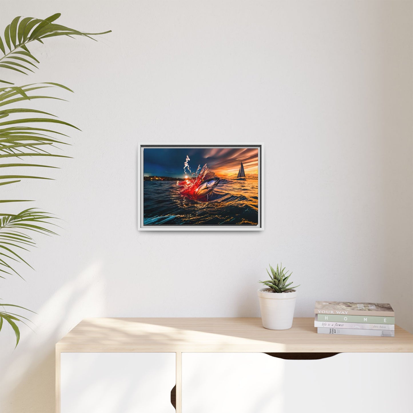 "The Leap" by Andrew McCarter - Ocean Canvas Art.