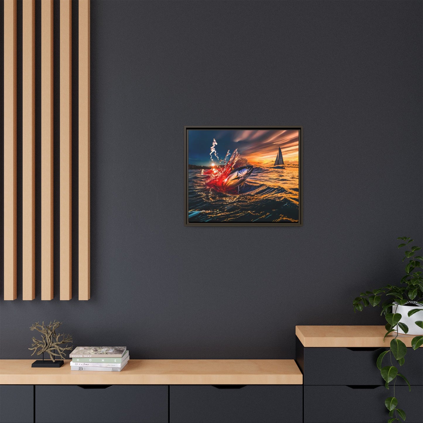 "The Leap" by Andrew McCarter - Ocean Canvas Art.