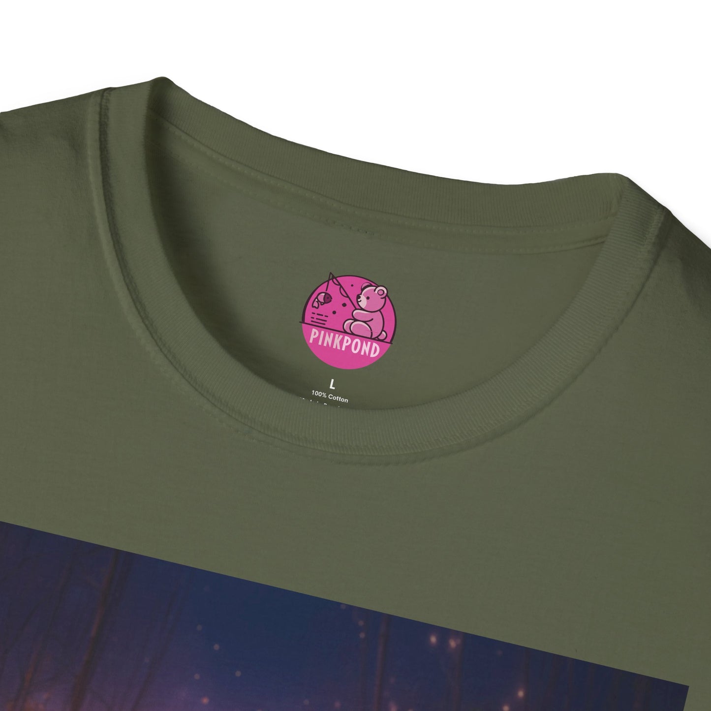 Meditating Bear Dusk Dreamscape T-Shirt