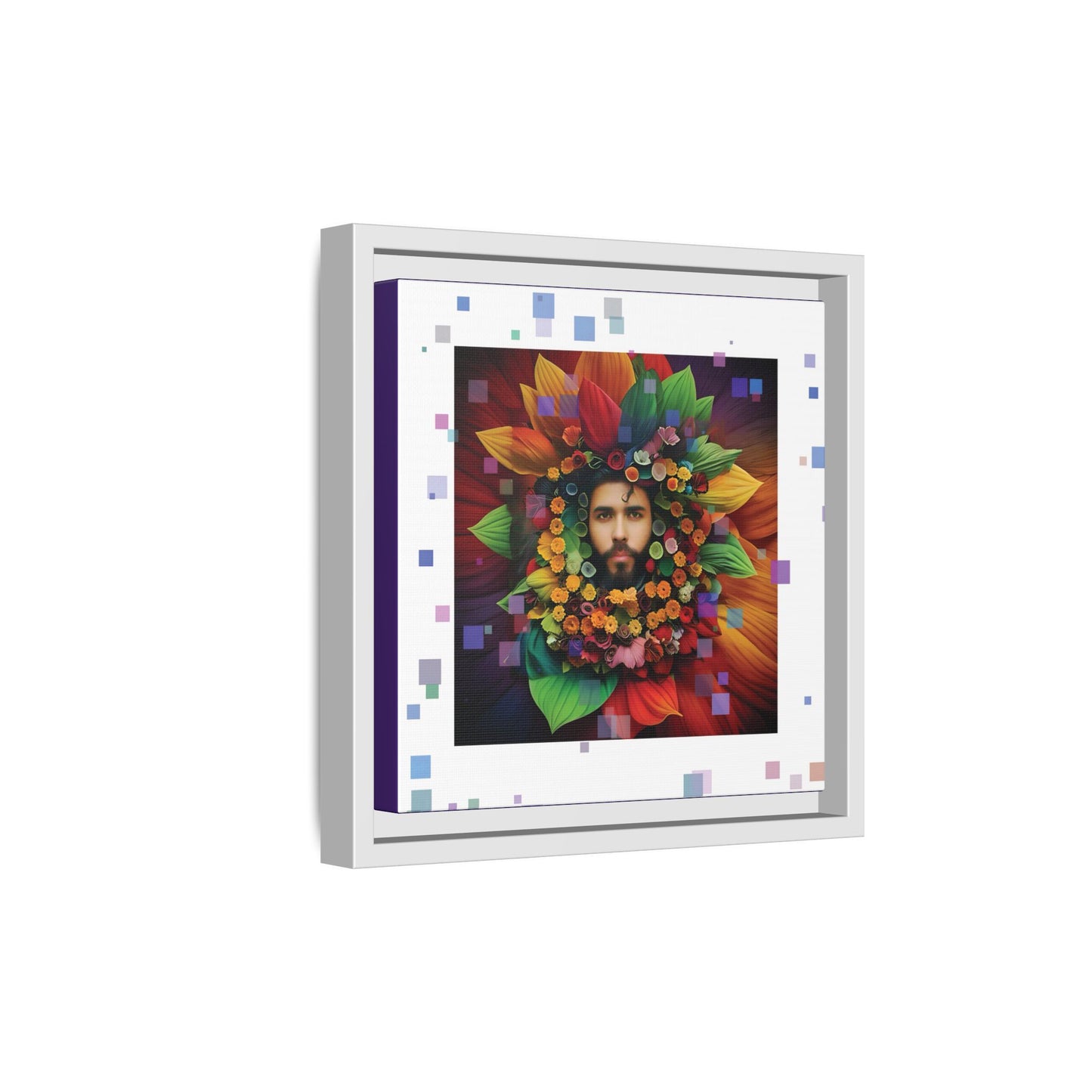 'Flourish: The Modern Green Man' canvas print By Andrew McCarter